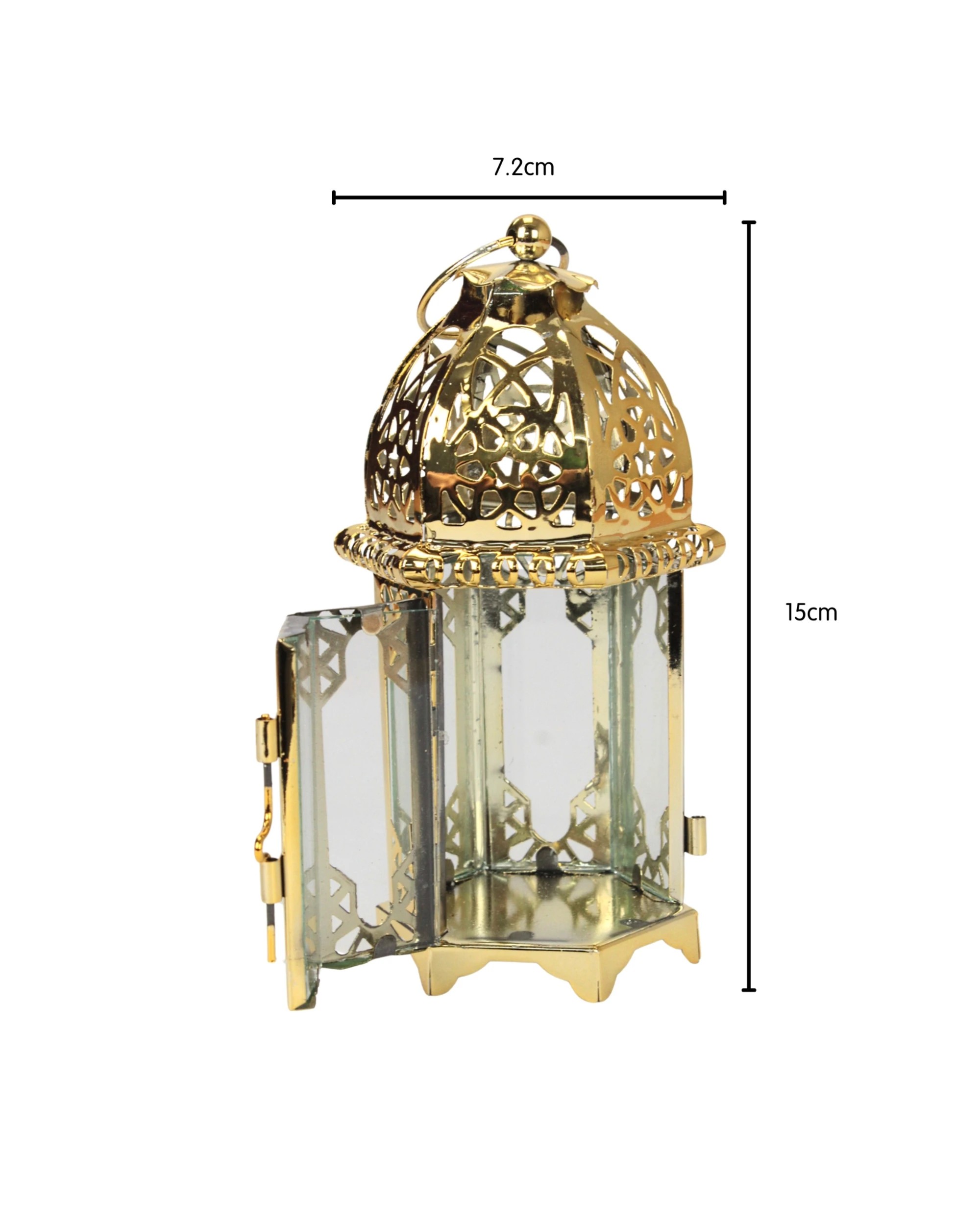 3 Party Maker Lantern Candle Holder Decoration - Gold, 3 of 4