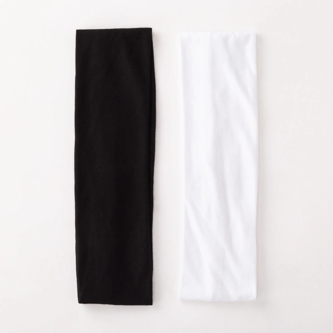 1 2 Pack Stretch Wide Headband - Black and White, 1 of 5
