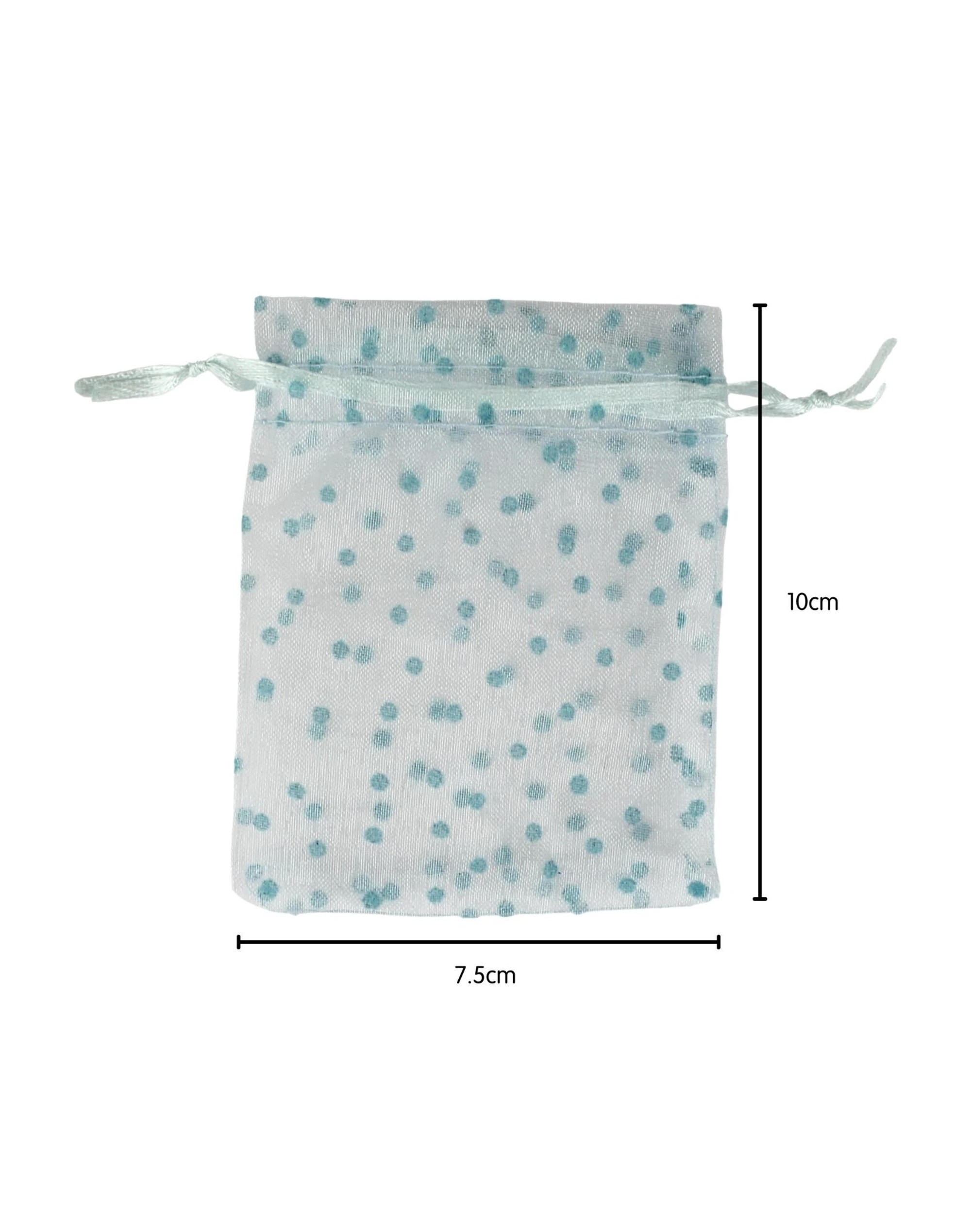 2 Amscan Inc. Polka Dot Organza Bag Pack of 12 - Blue, 2 of 2