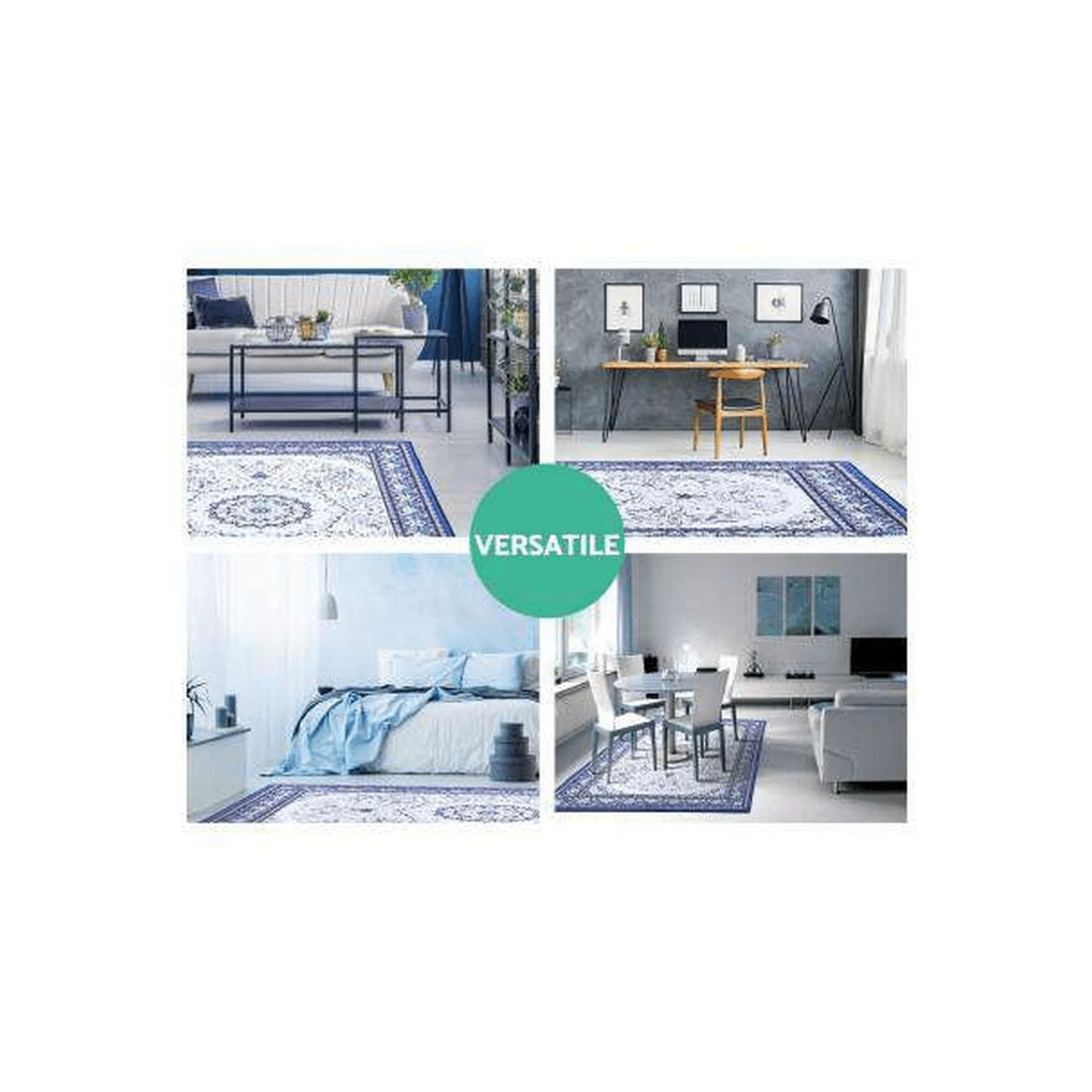 5 Artiss Floor Rug 200x290 Mat Carpet Short Pile Gaspar - Multi, 5 of 7