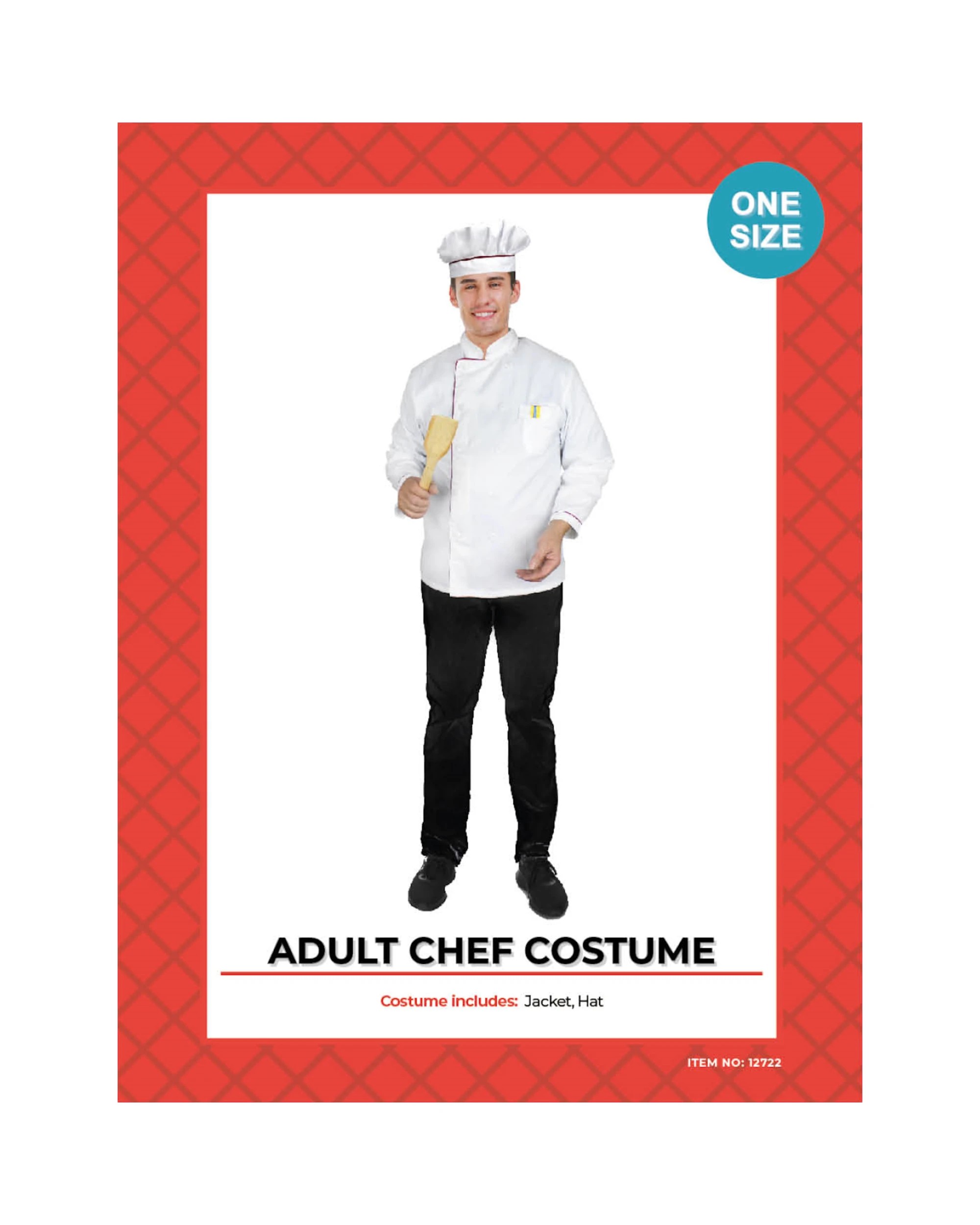 3 Partyrama White Chef Adult Costume, 3 of 4