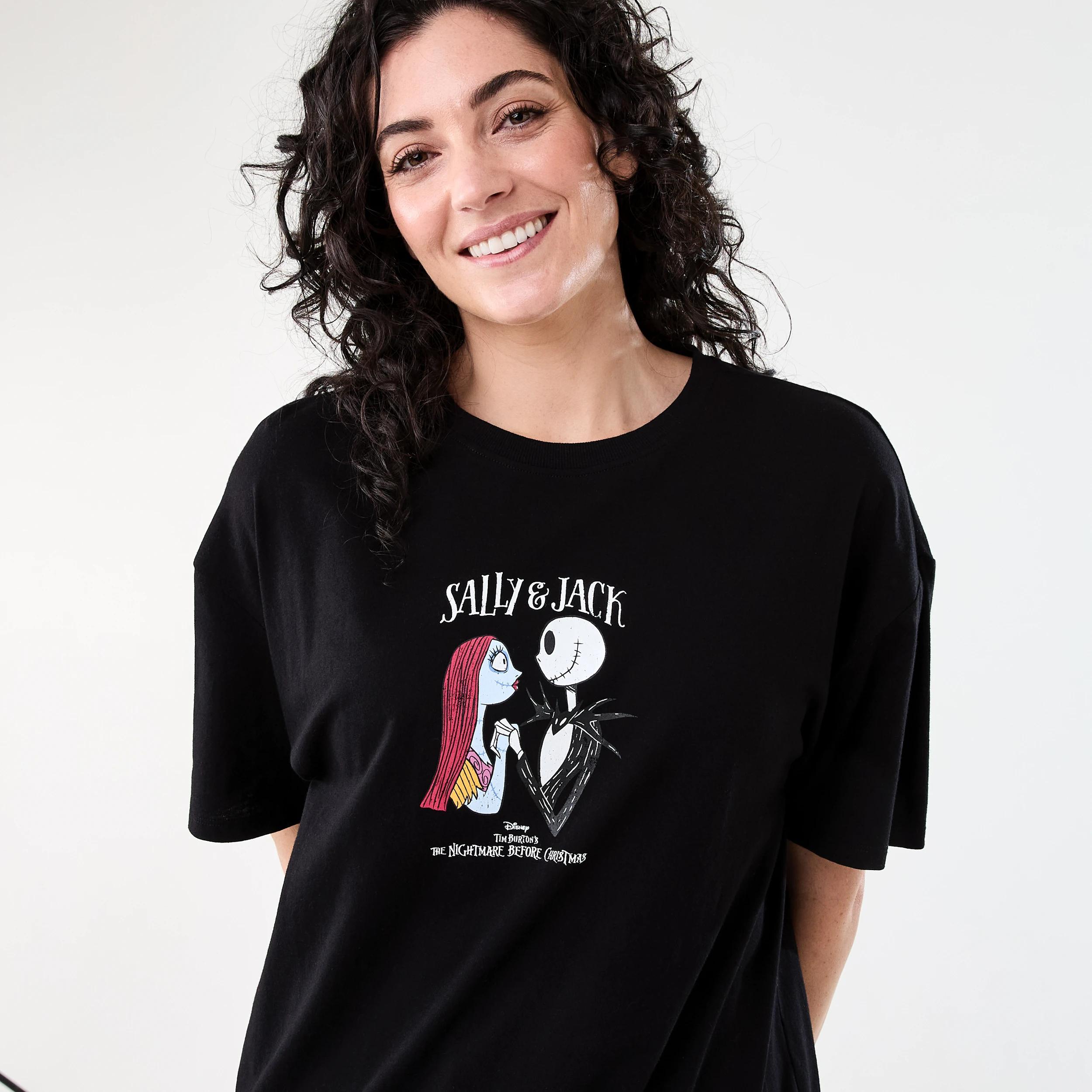 4 The Nightmare Before Christmas License Halloween Short Sleeve T-shirt NIGHTMARE BLACK, 4 of 6