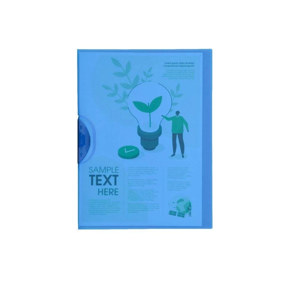 2 J.Burrows Swing Clip File A4 Blue, 2 of 3