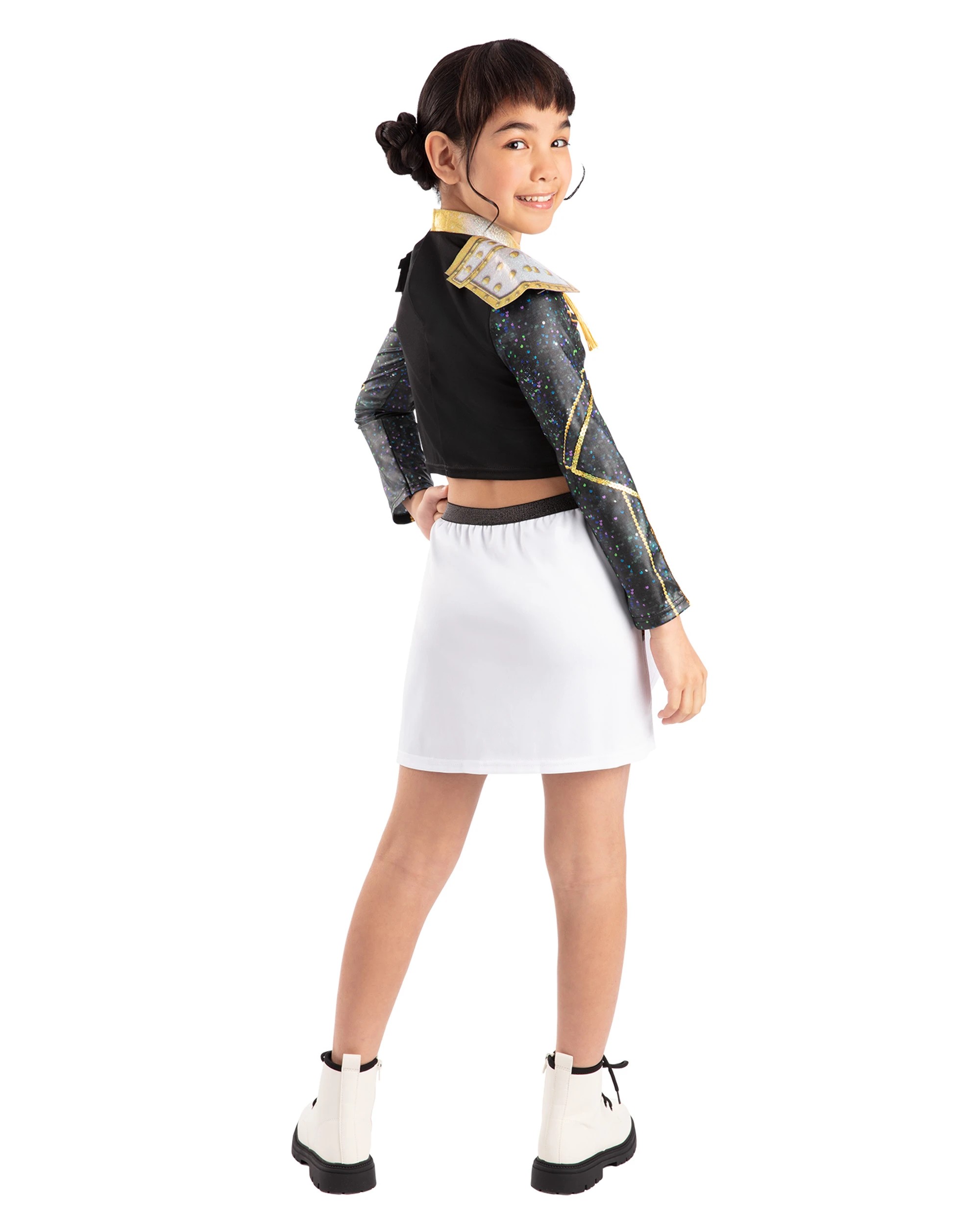 3 KPop Demon Hunters K - Pop Demon Hunters Zoey Golden Deluxe Child Costume - Ages 5 - 6 - Black, 3 of 8