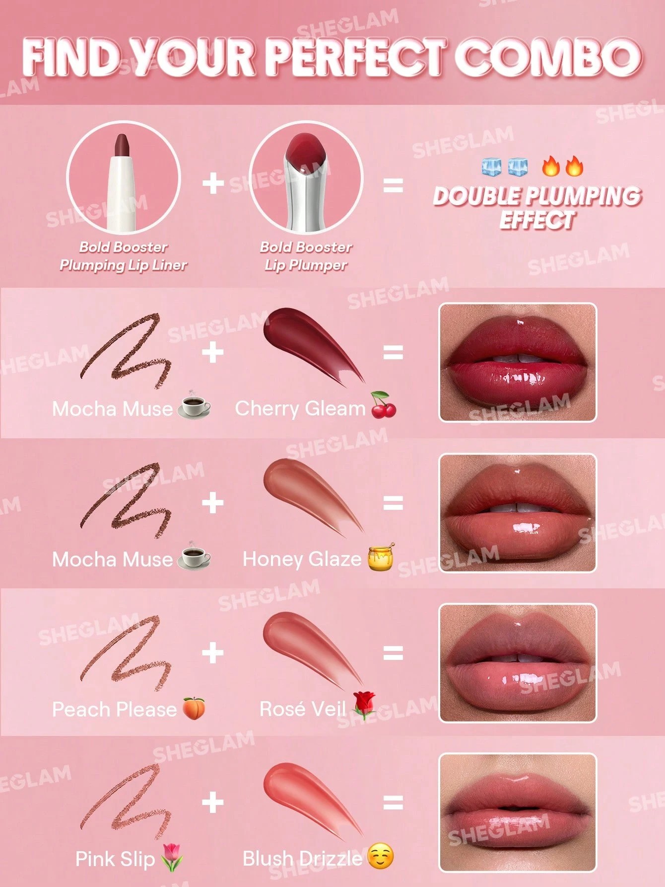 7 SHEGLAM Bold Booster Lip Plumper - Rose Veil, 7 of 9