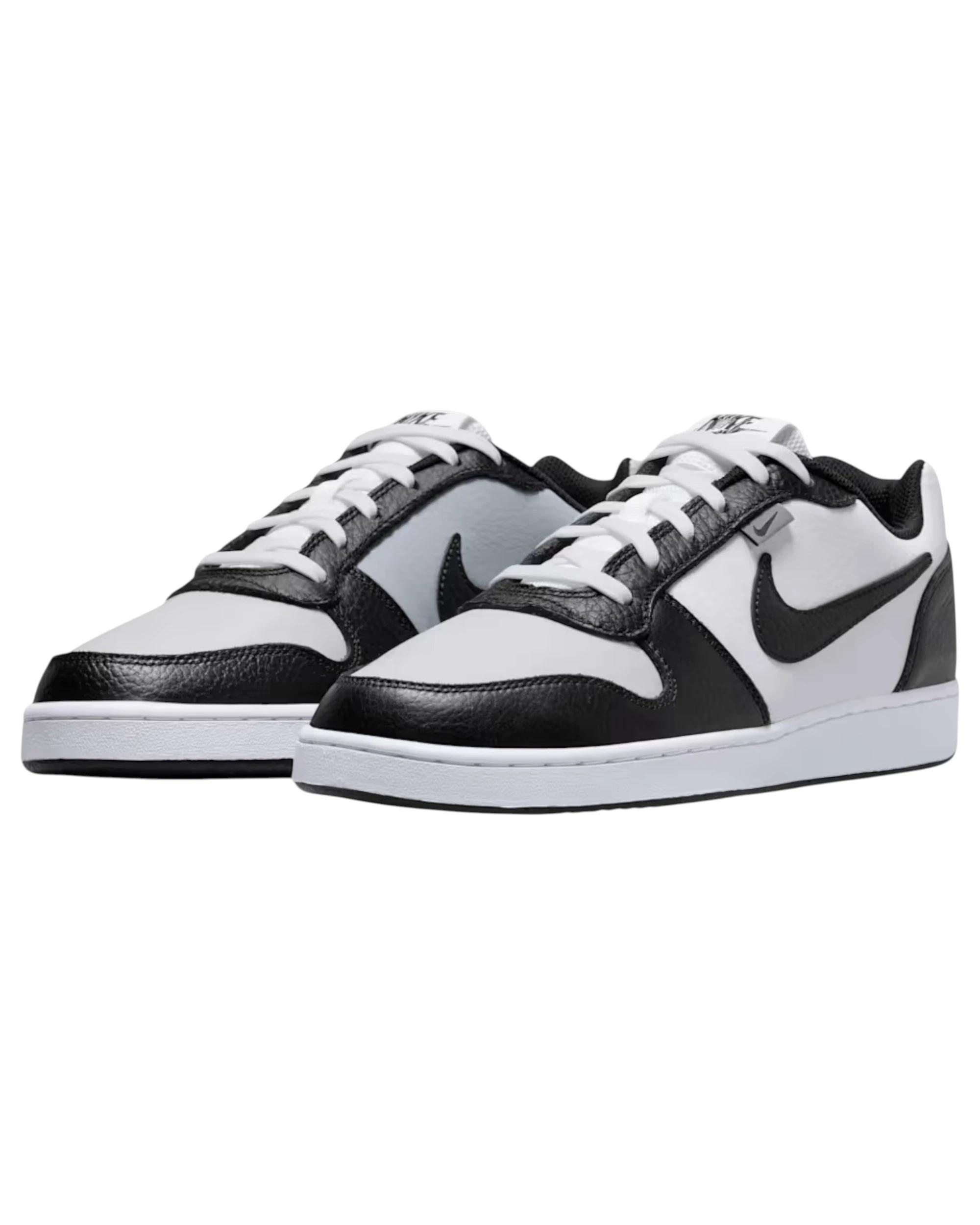 7 Nike Mens Ebernon Low Premium Athletic Shoes BLACK/WHITE/GREY, 7 of 8