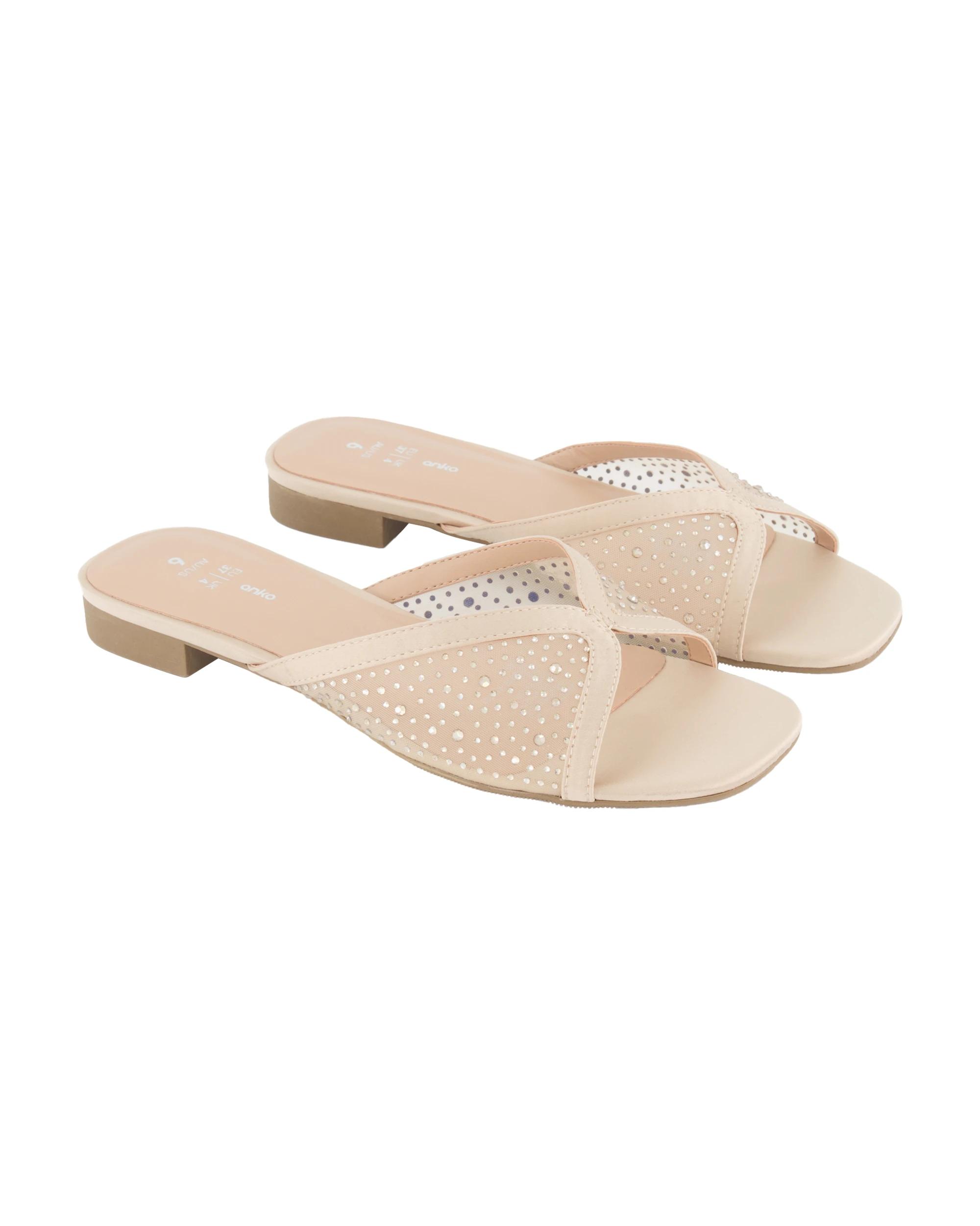2 Diamante Block Sandals Sand, 2 of 3