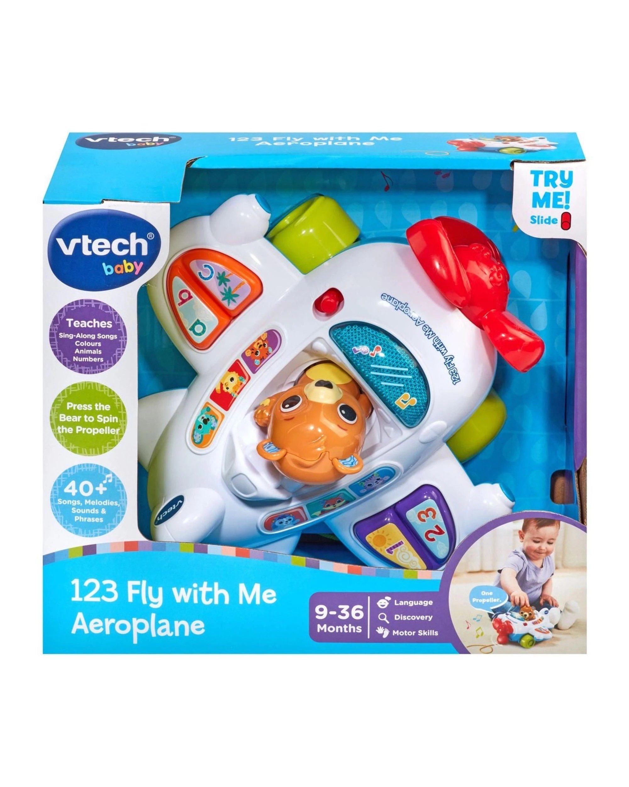 1 VTech 123 Fly with Me Aeroplane, 1 of 3