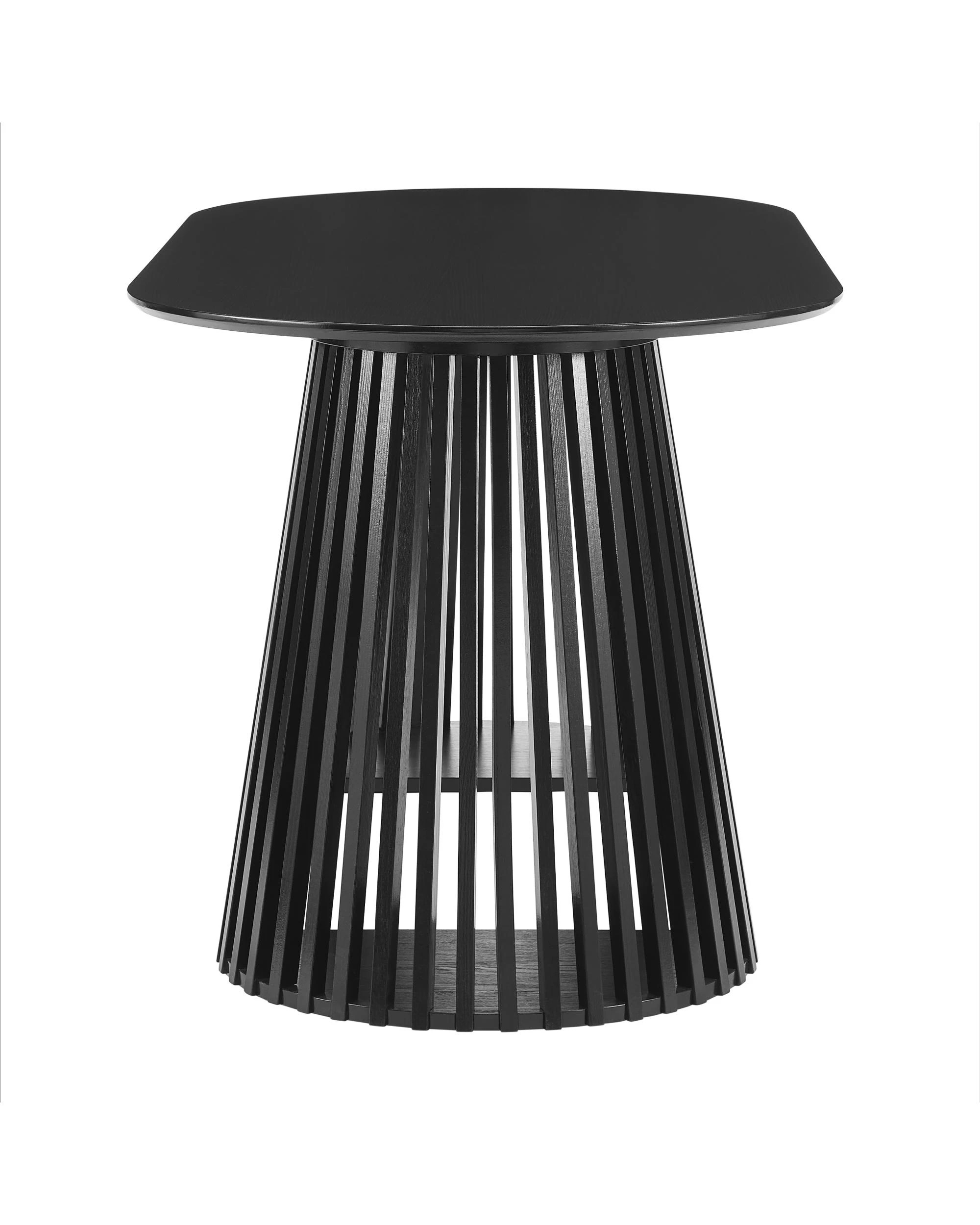 Kodu Oval Rounded Dining Table 160cm Black - Kmart