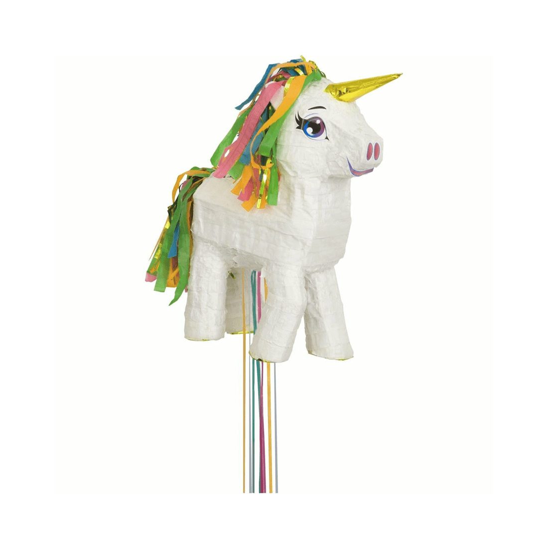 1 Unique White Unicorn Pull String Pinata, 1 of 1