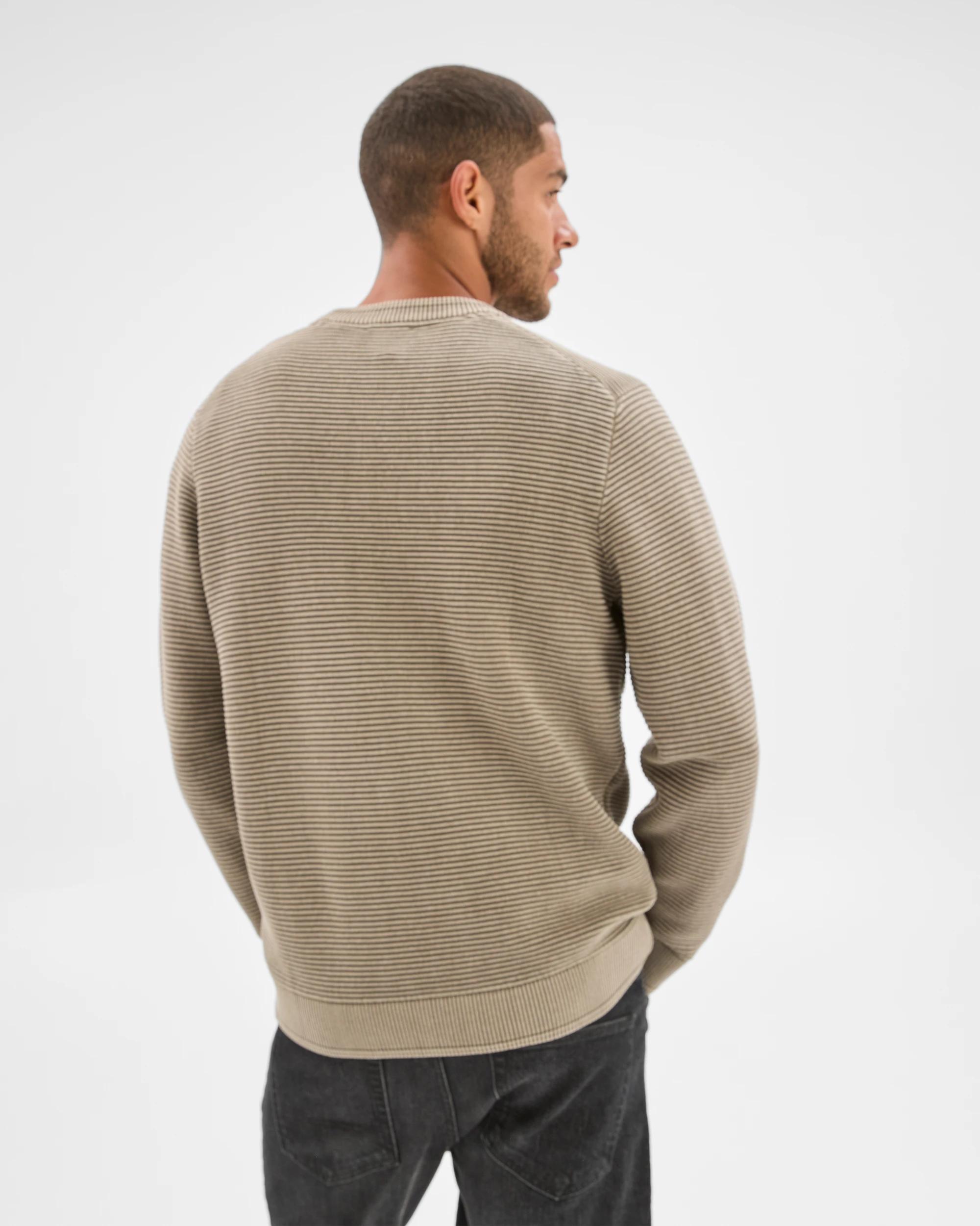 6 Target Man Australian Cotton Ottoman Knit Jumper MUSHROOM, 6 of 6