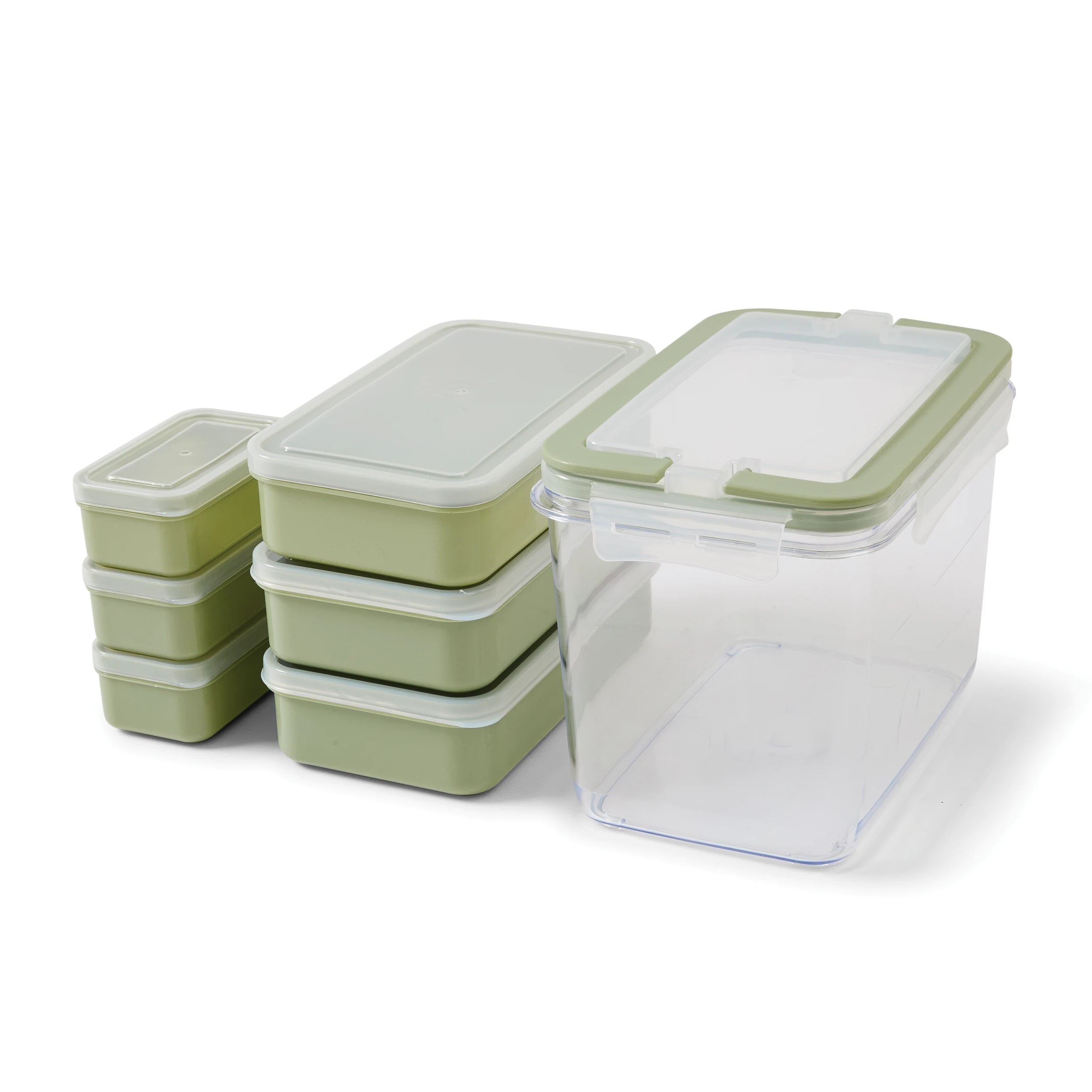 2 7 Piece Meal Prep Set - Green, 2 of 8