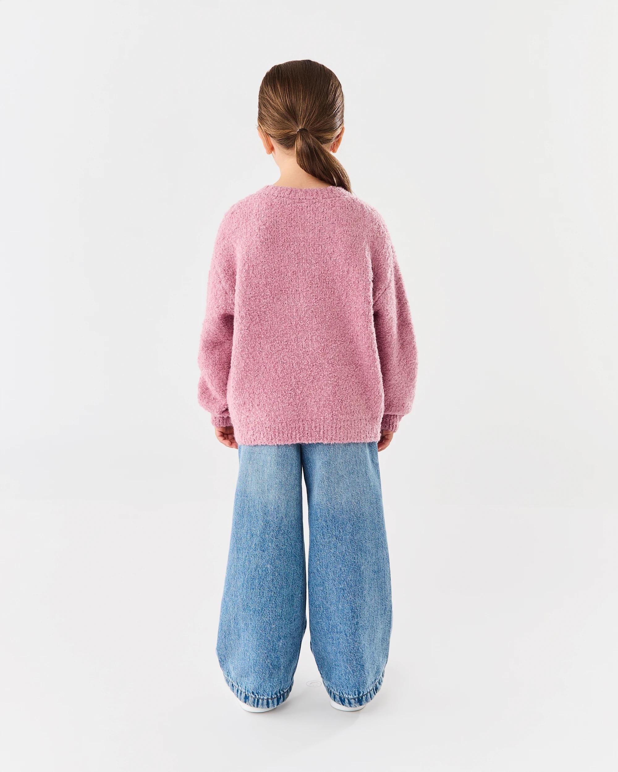 8 Boucle Cardigan Dust Rose, 8 of 8