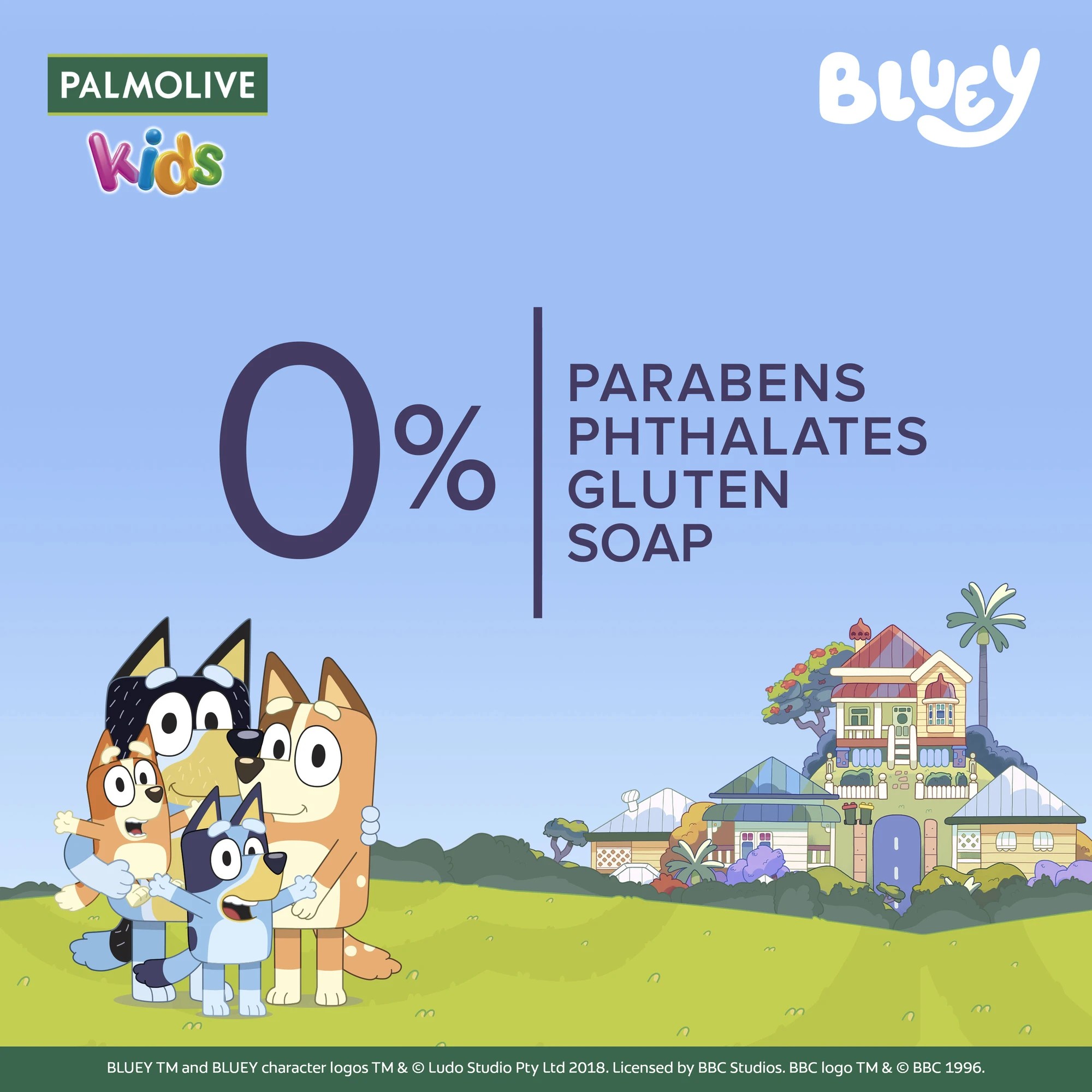 6 Palmolive Kids Bluey 3-in-1 Body, Bath and Hair Wash 1L - Berrylicious, 6 of 8