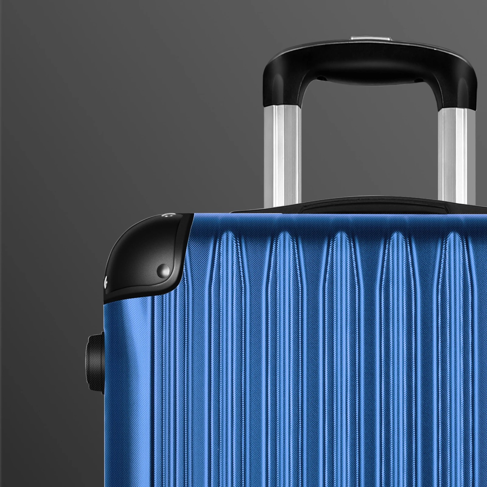 4 Alfordson Luggage 3PCS Set Suitcase ABS+PC Trolley TSA Hard Shell Case - Blue, 4 of 10
