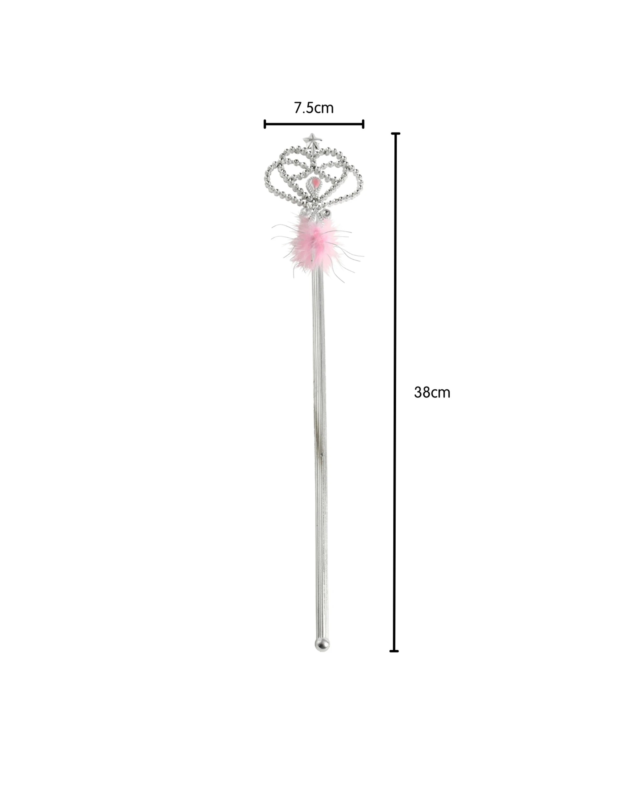 2 Partyrama Magical Princess Pink Marabou Plastic Wands Pack of 12 - Silver, Pink, 2 of 3
