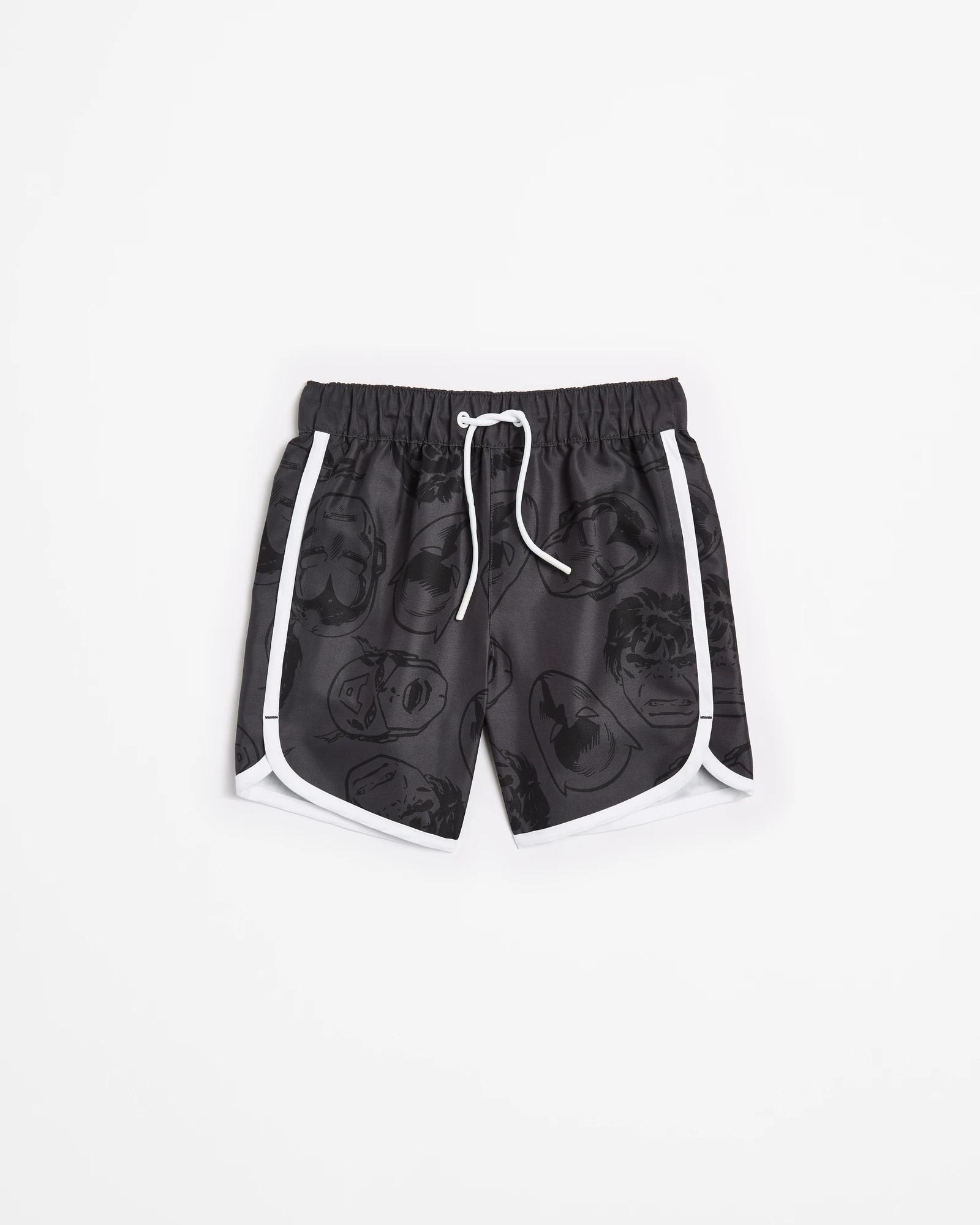 1 Disney Marvel Swim Boardshorts BLACK, 1 of 3