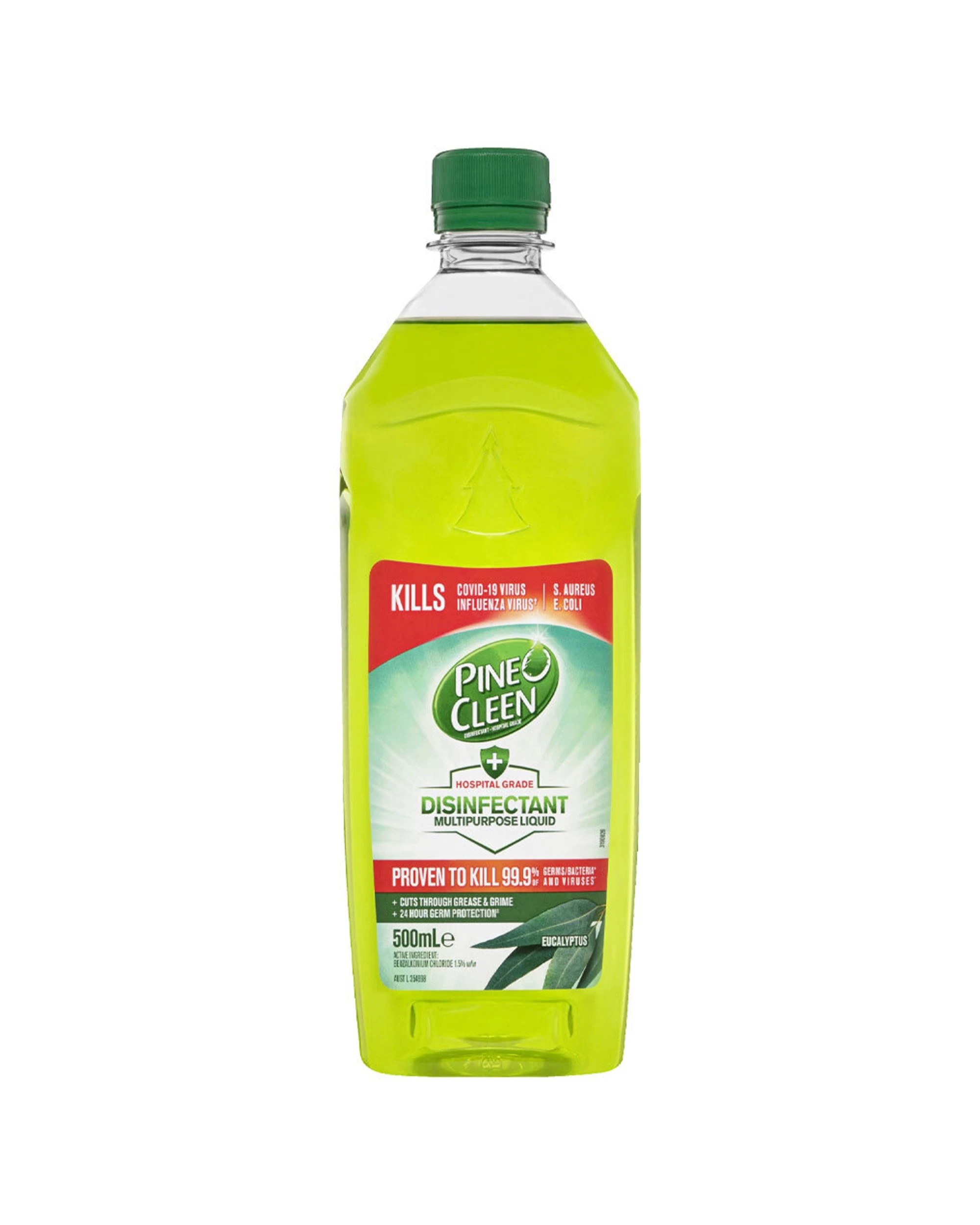 2 Pine O Cleen Disinfectant Anti-Bacterial Eucalyptus 8 Pack 500ml Hospital-Grade - Multi, 2 of 3