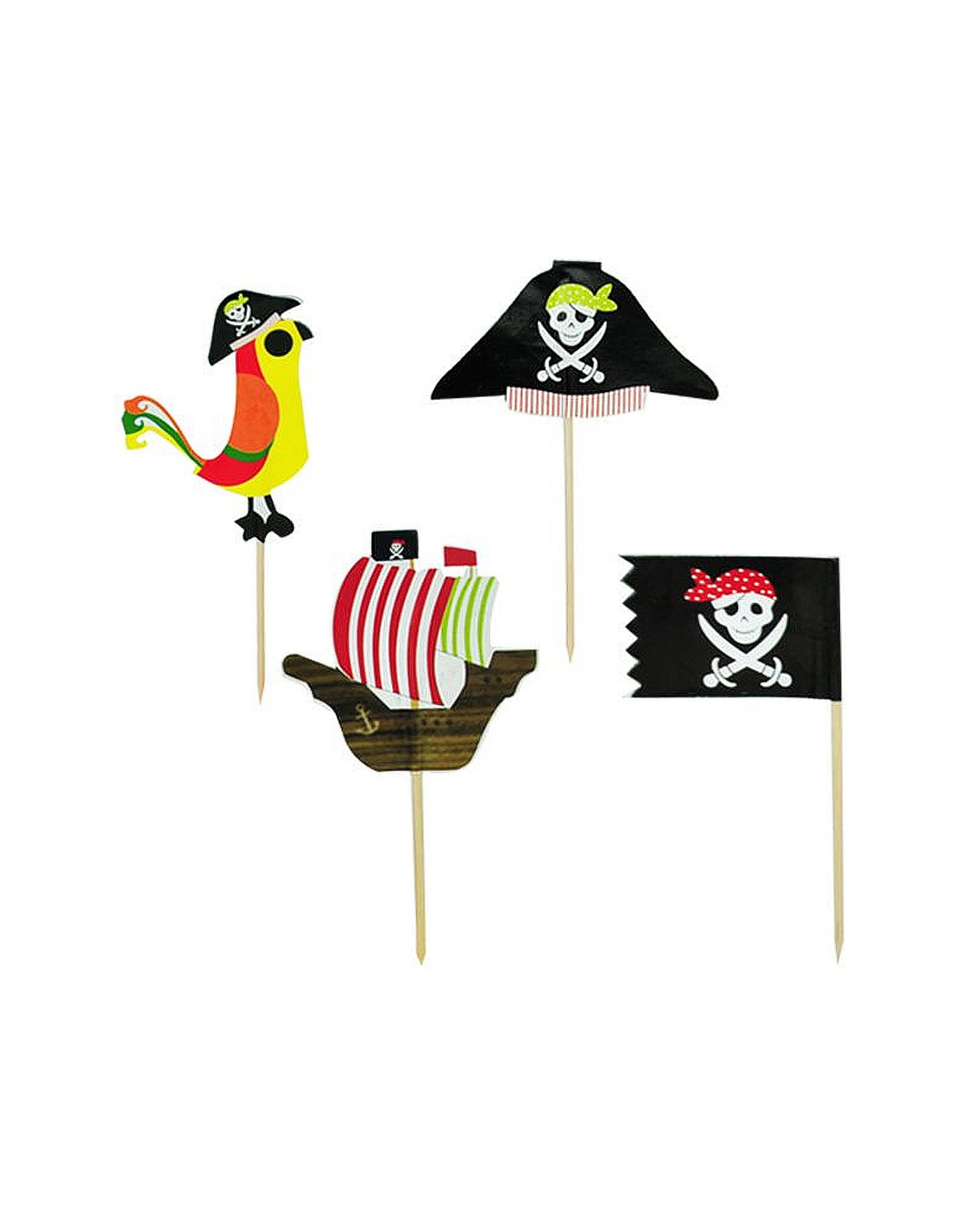 3 Party Maker Pirate Voyage Cupcake Picks Pack of 20, 3 of 4