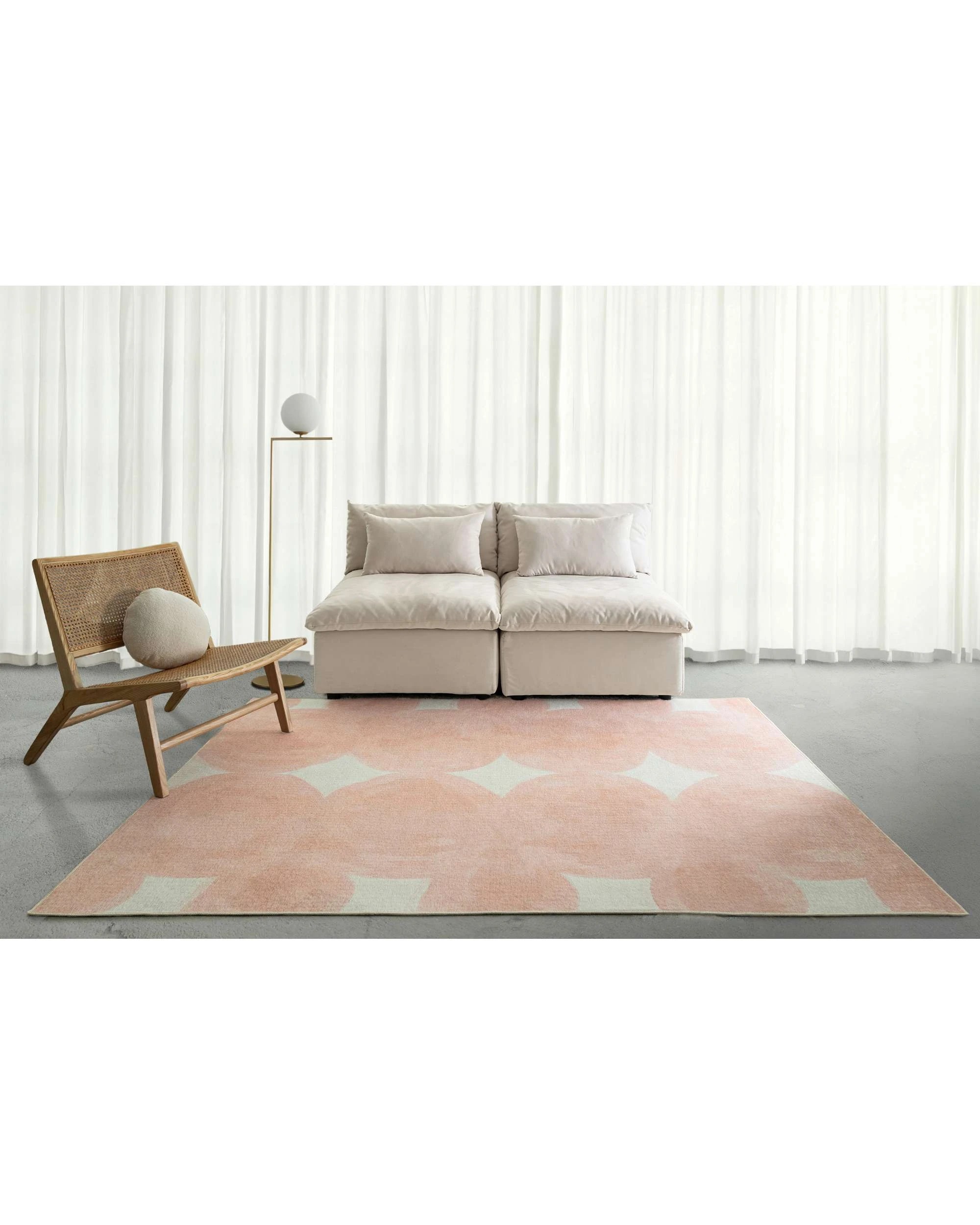 2 Loopsie Gables Washable Indoor Outdoor Rug-400cm x 300cm - Orange, 2 of 8