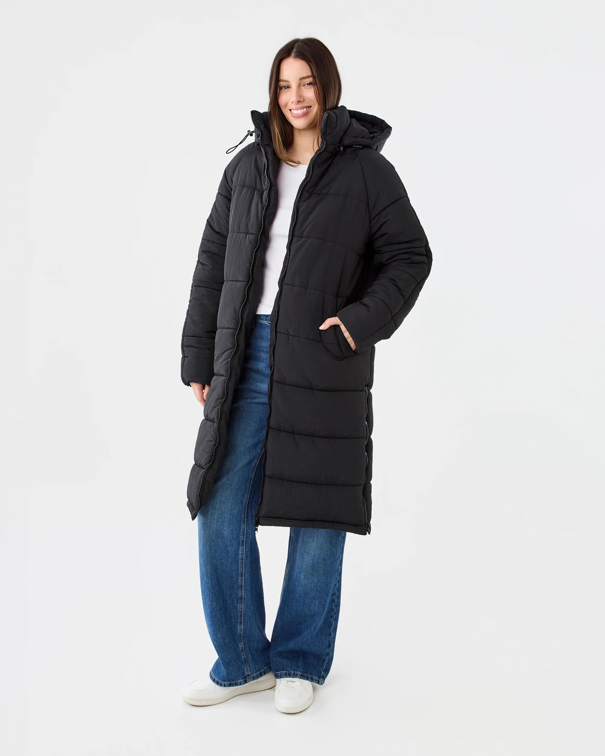1 Hybrid Puffer Jacket Black, 1 of 9