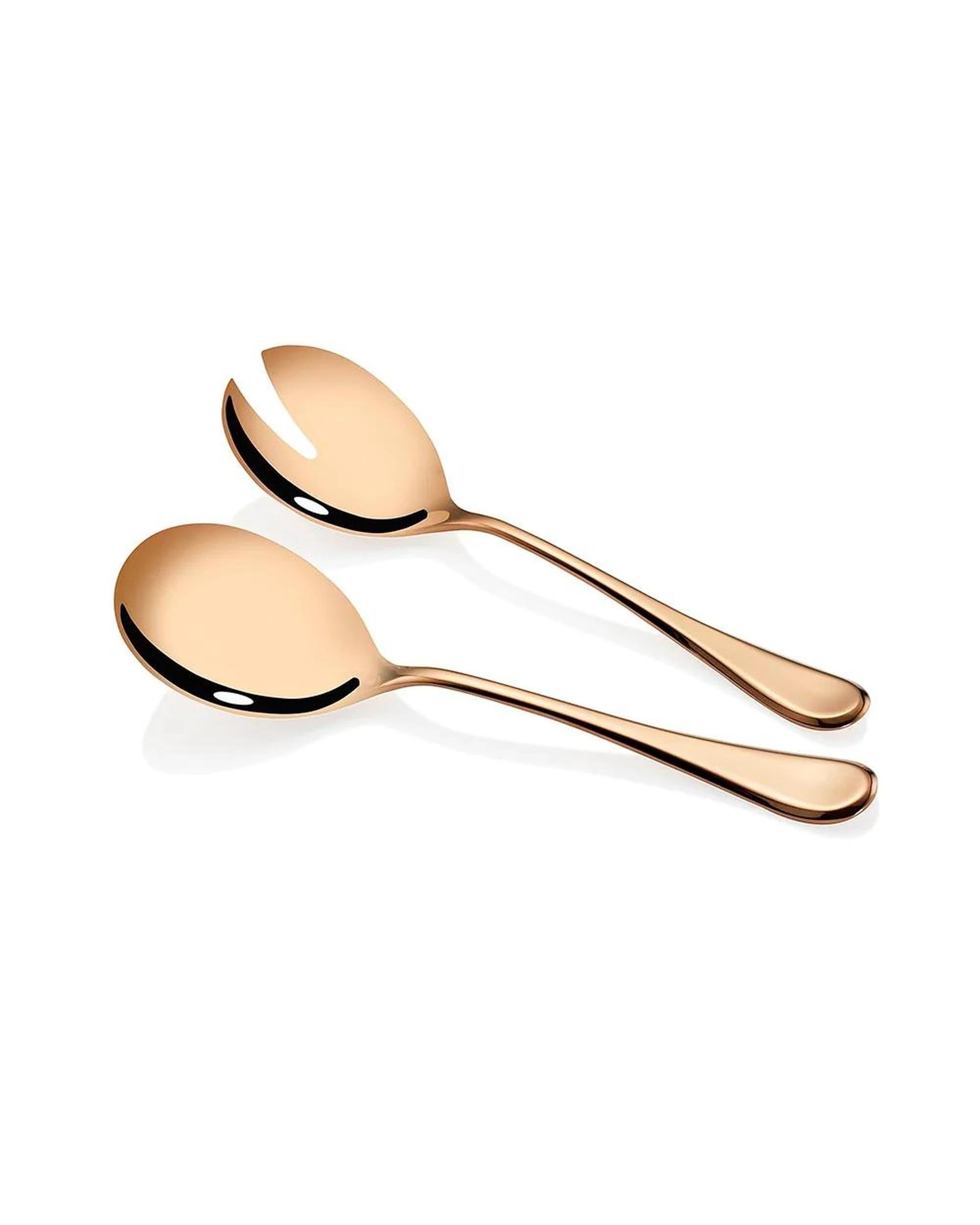 1 Stanley Rogers Chelsea 2 Piece Fork and Spoon Salad Server Set Gold, 1 of 4