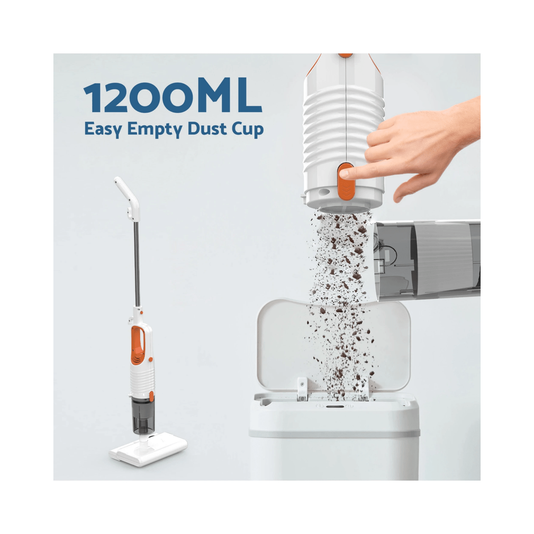 3 Advwin 12 In 1 Vacuum Cleaner, 19kpa Wet Dry Stick Vacuum Mop, With Xl Dust&water Tank, for Home Pet Hair Carpets, 3 of 7