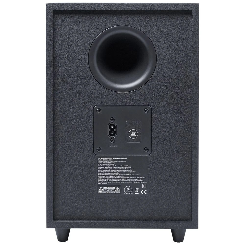 6 JBL Cinema SB550 Wireless Soundbar with Subwoofer Black, 6 of 10