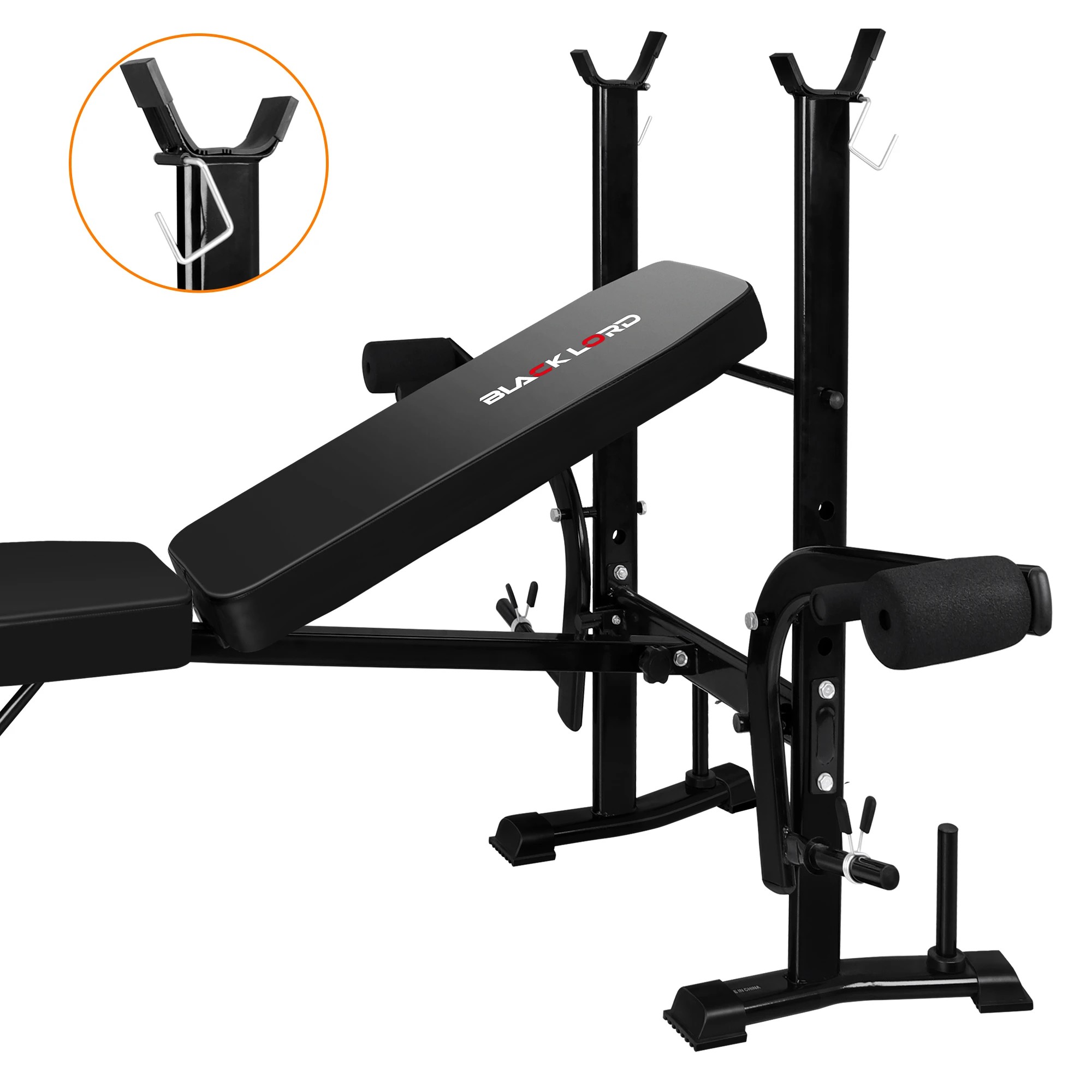 6 Black Lord Weight Bench 8in1 Multi-Station, 6 of 10