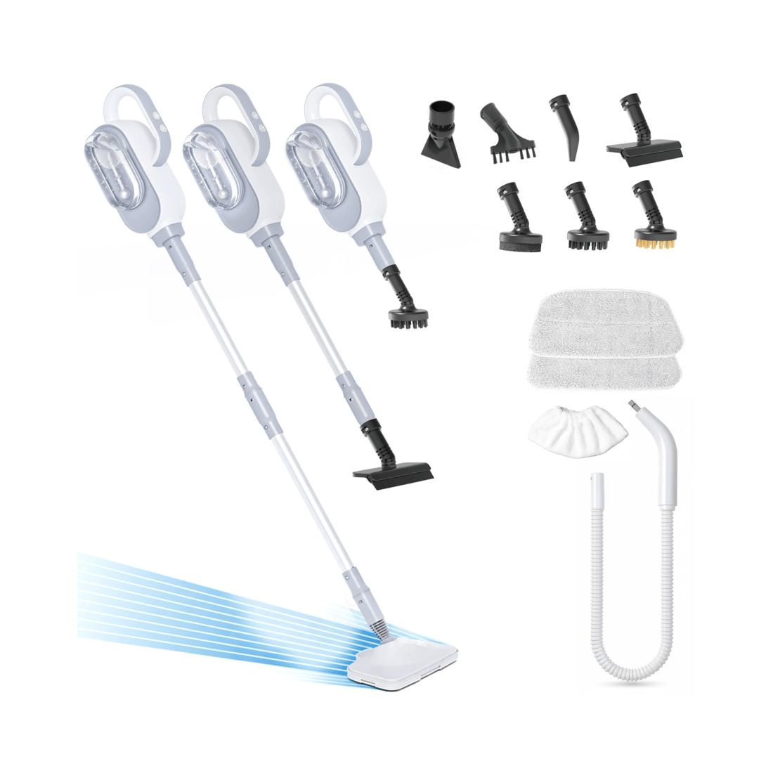 3 Advwin 12-in-1 Steam Mop, 1500W Steam Cleaner with Detachable Handheld Steamer, 3 of 6