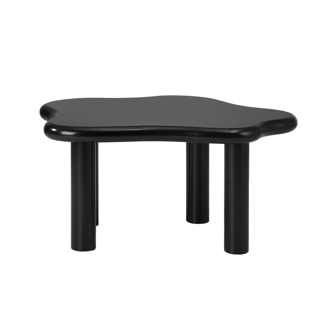 6 Oikiture Coffee Table Side Tables Sofa Cafe Desk Cloud Irregular
 - Black, 6 of 10