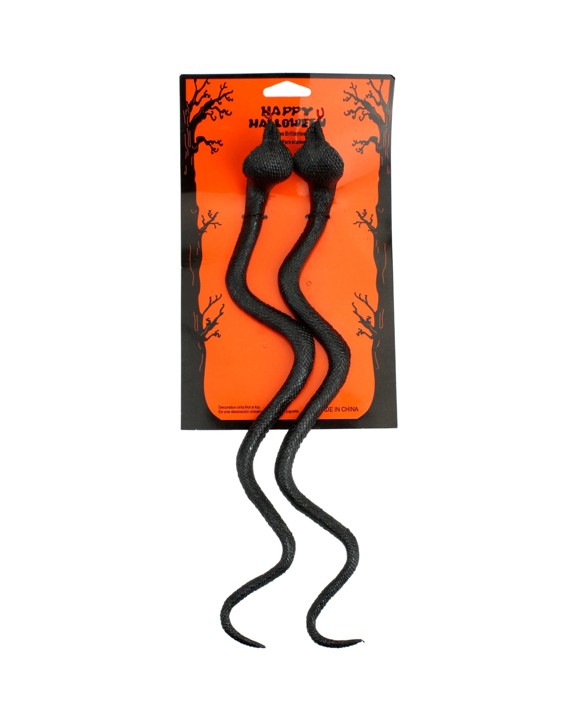 2 JD Party Plastic Black Snakes Pack of 2 - Black, 2 of 2
