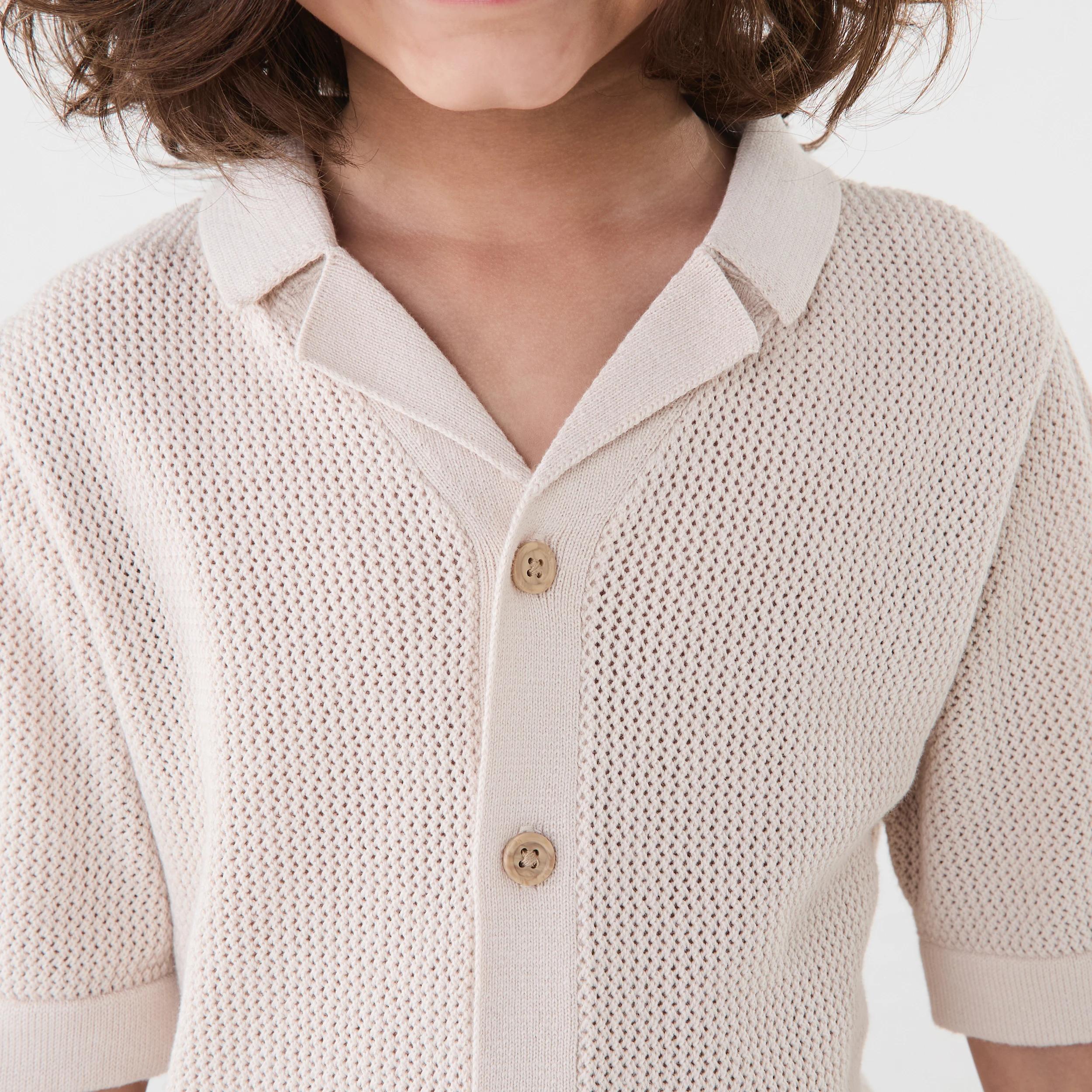 4 Short Sleeve Knit Shirt Bge Rainy, 4 of 8