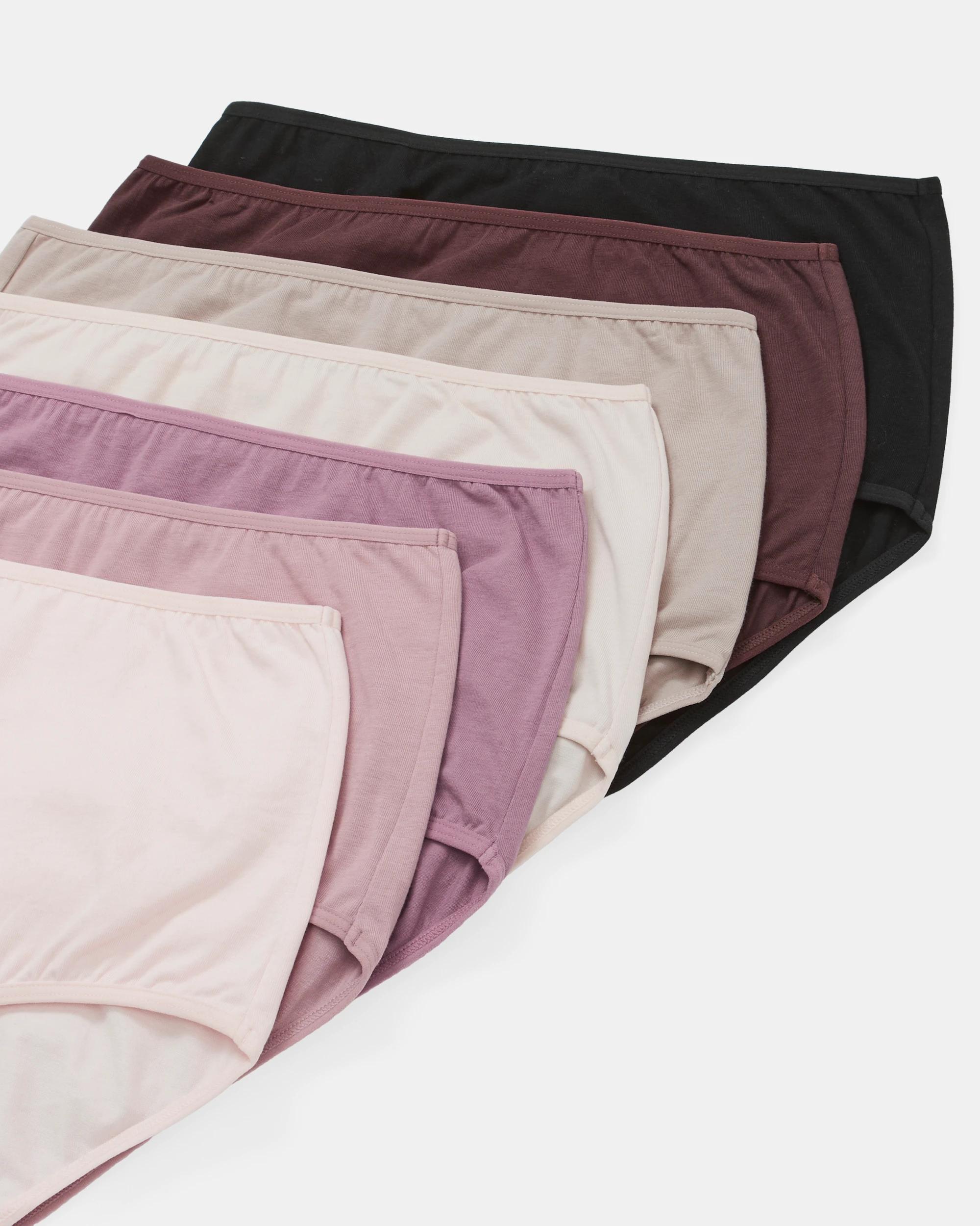2 7 Pack Cotton Stretch Full Briefs Pink Pack, 2 of 10