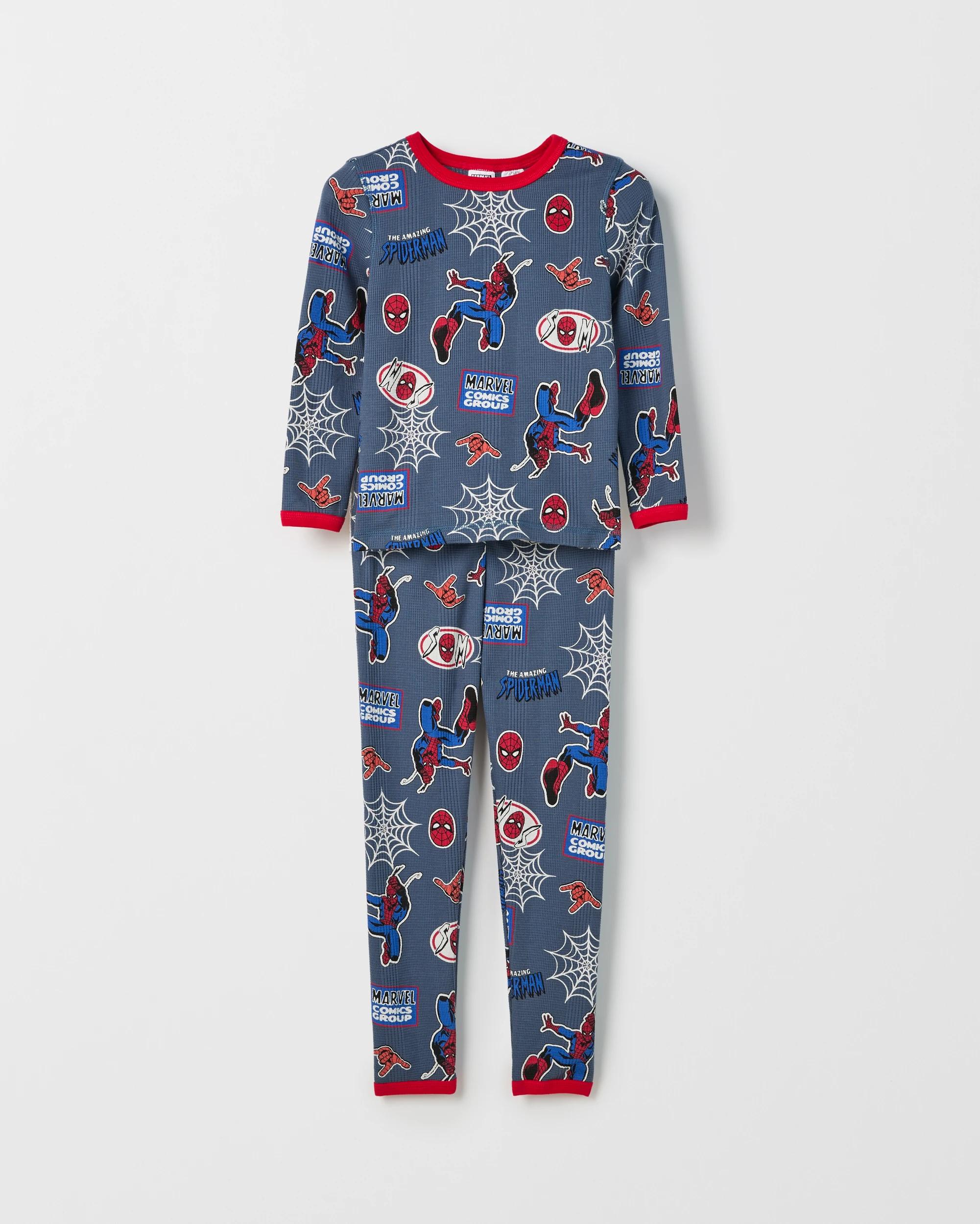 1 Marvel Spider-Man Australian Cotton Younger Boys Knit Pyjama Set SPIDER-MAN, 1 of 4