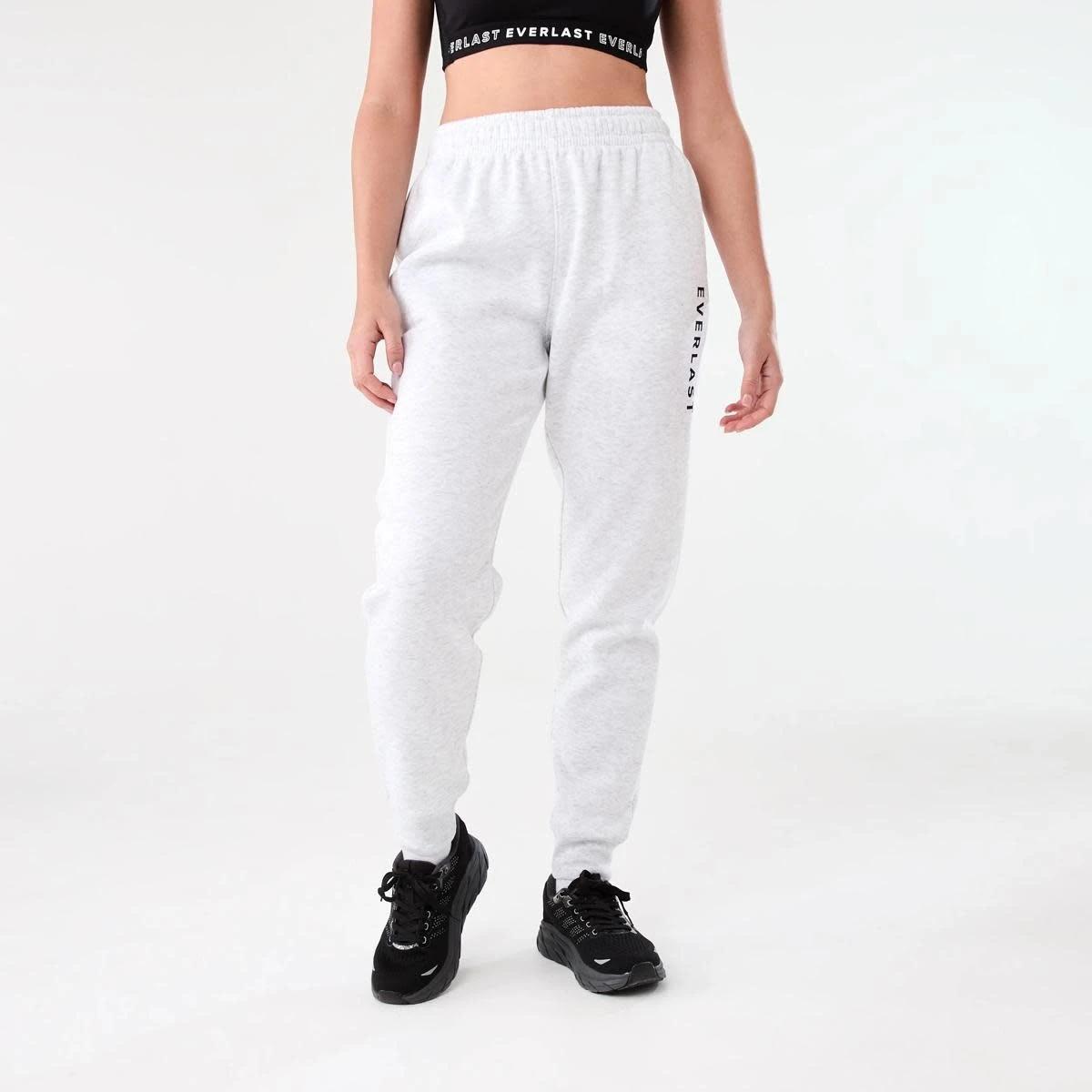 1 Everlast Womens Core Trackpants EVERLAST WHITE MARLE, 1 of 8