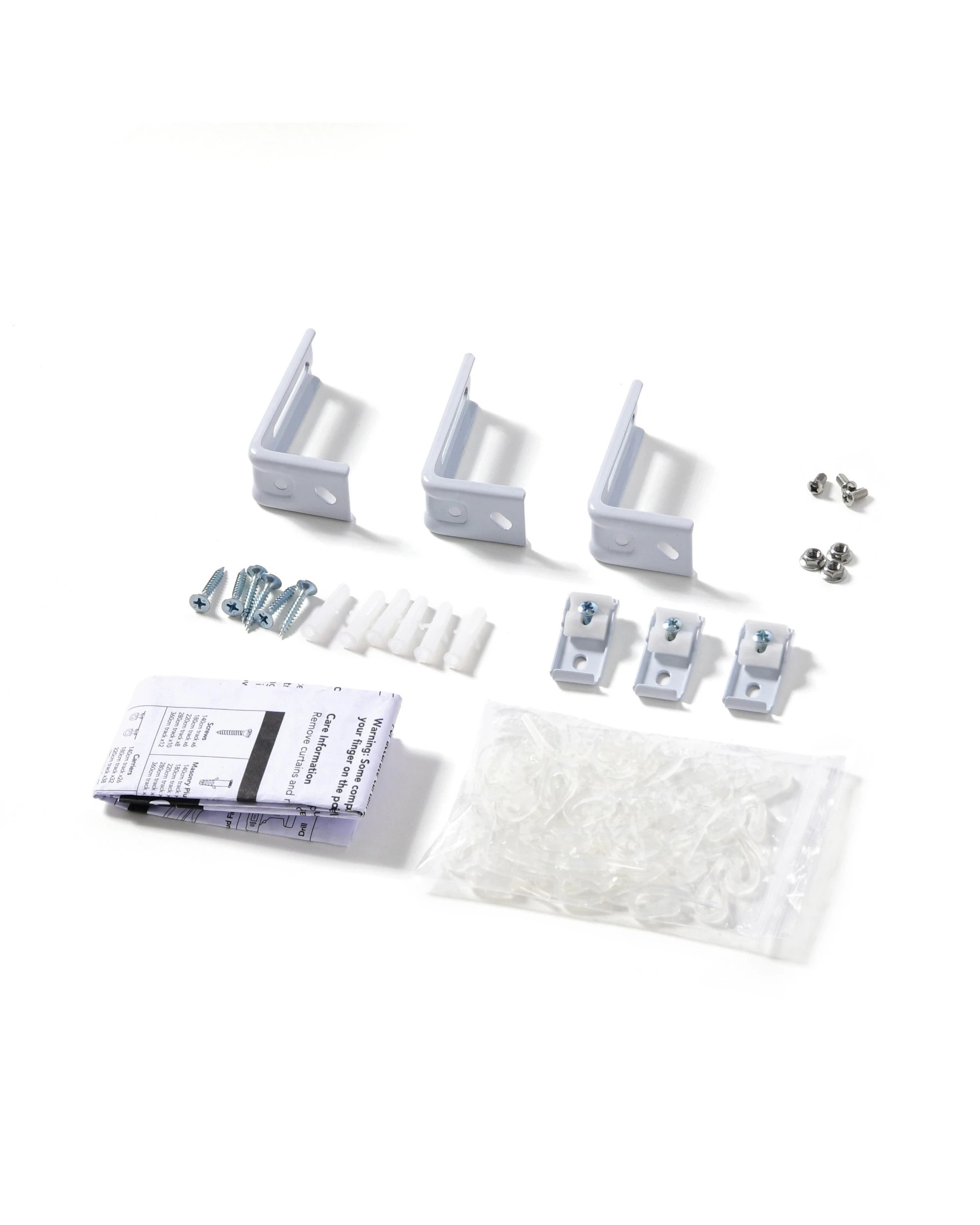 6 Cadence & Co. S-Fold Curtain Track Set 180cm + S-Fold Wand - White, 6 of 7