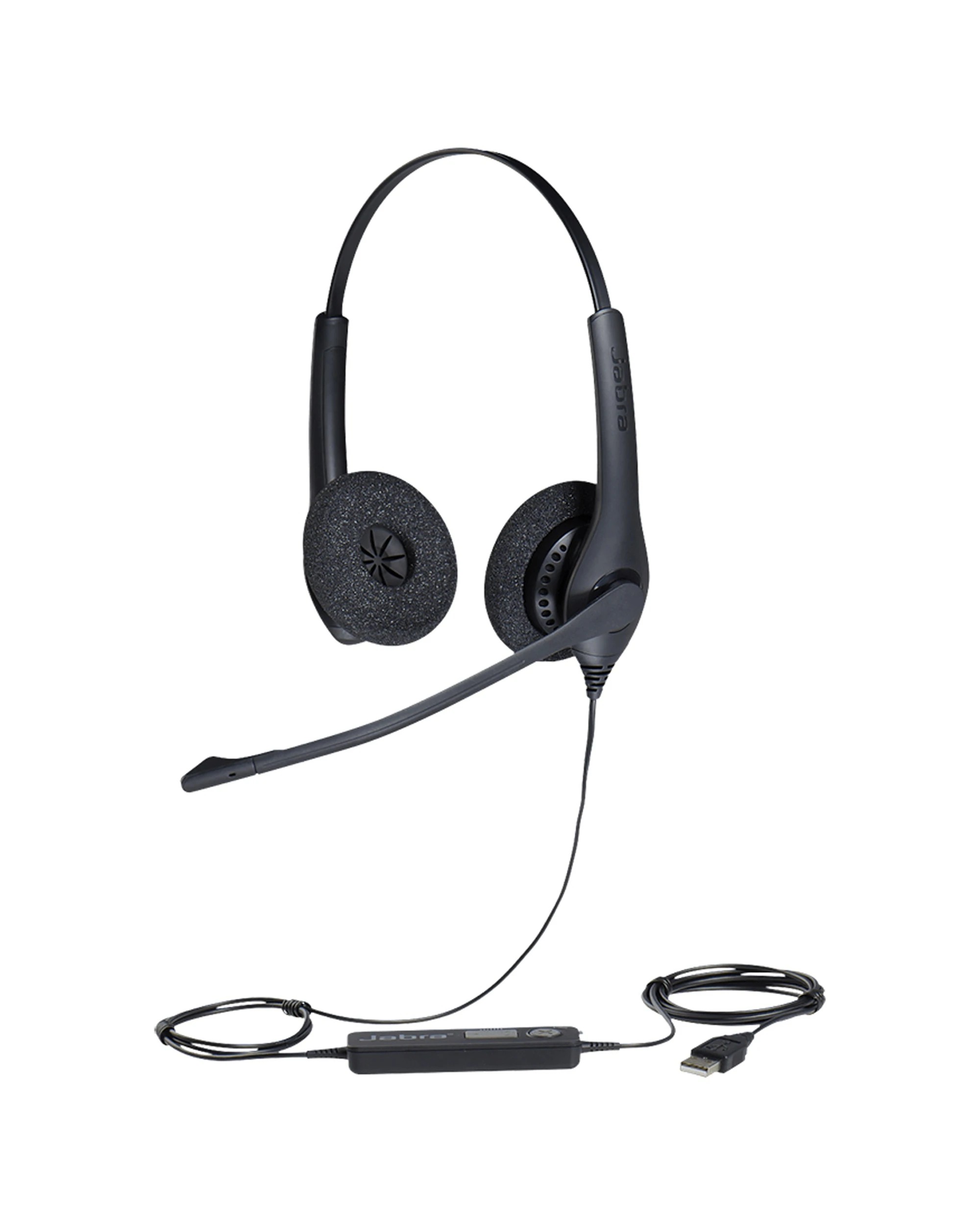 1 Jabra Corded Biz 1500 Uc Duo USB-A Headset - Noise Cancelling - Office - Black, 1 of 3