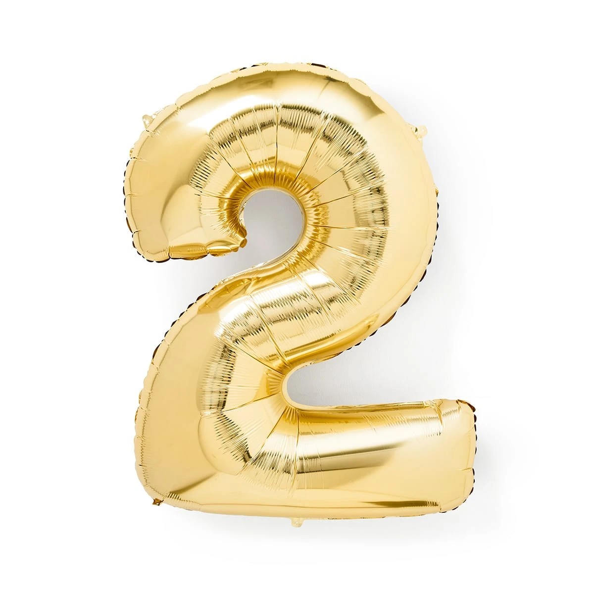 1 Gold Look Giant Number 2 Foil Balloon, 1 of 5