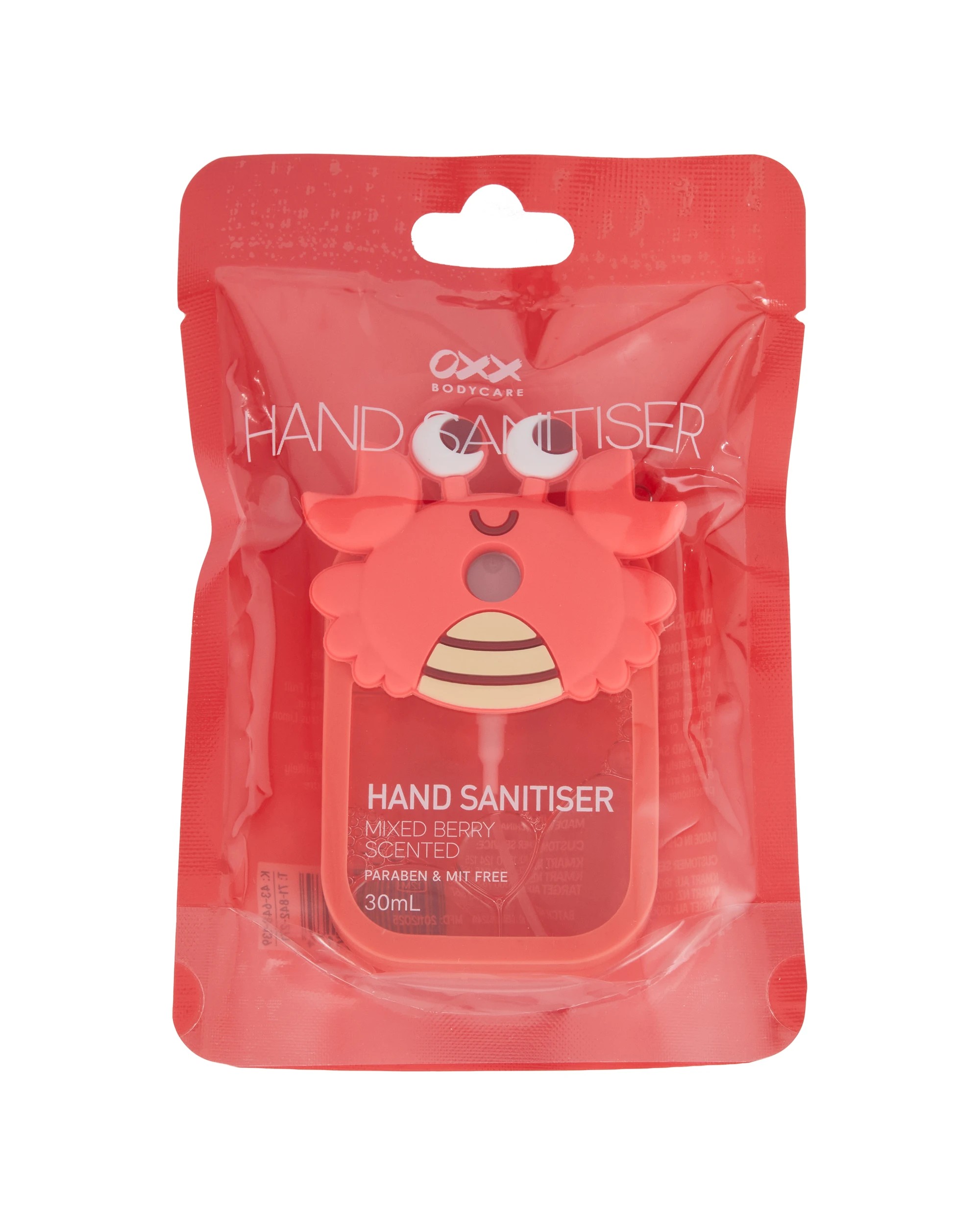 1 OXX Bodycare Hand Sanitiser 30ml - Mixed Berry Scented, 1 of 6