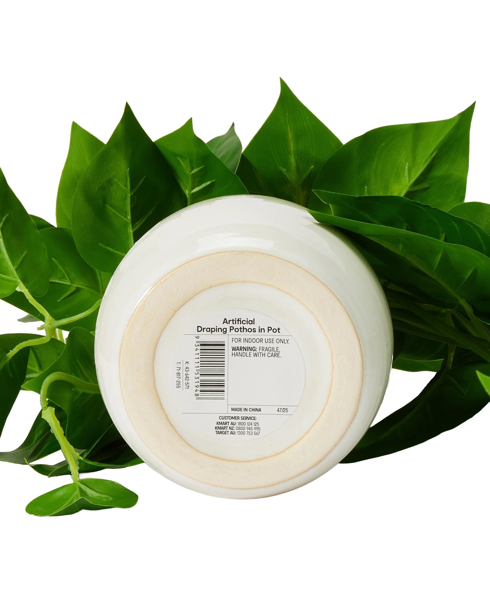 3 Artificial Draping Pothos in Pot, 3 of 3