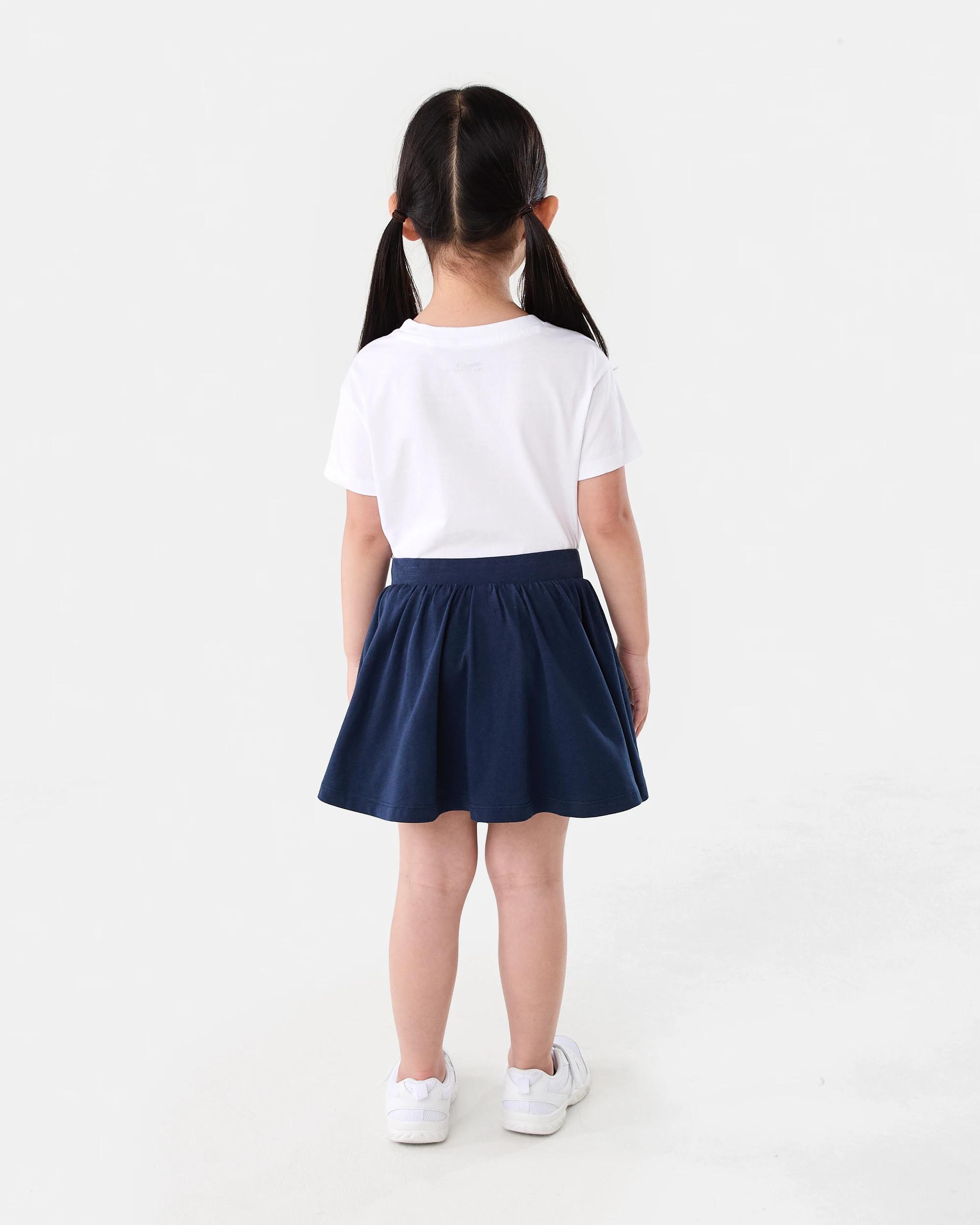 6 Gathered Skort Dress Navy, 6 of 6