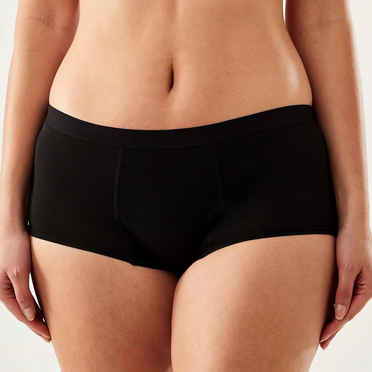 3 2 Pack Full Period Briefs - Moderate and Heavy Flow BLACK, 3 of 7
