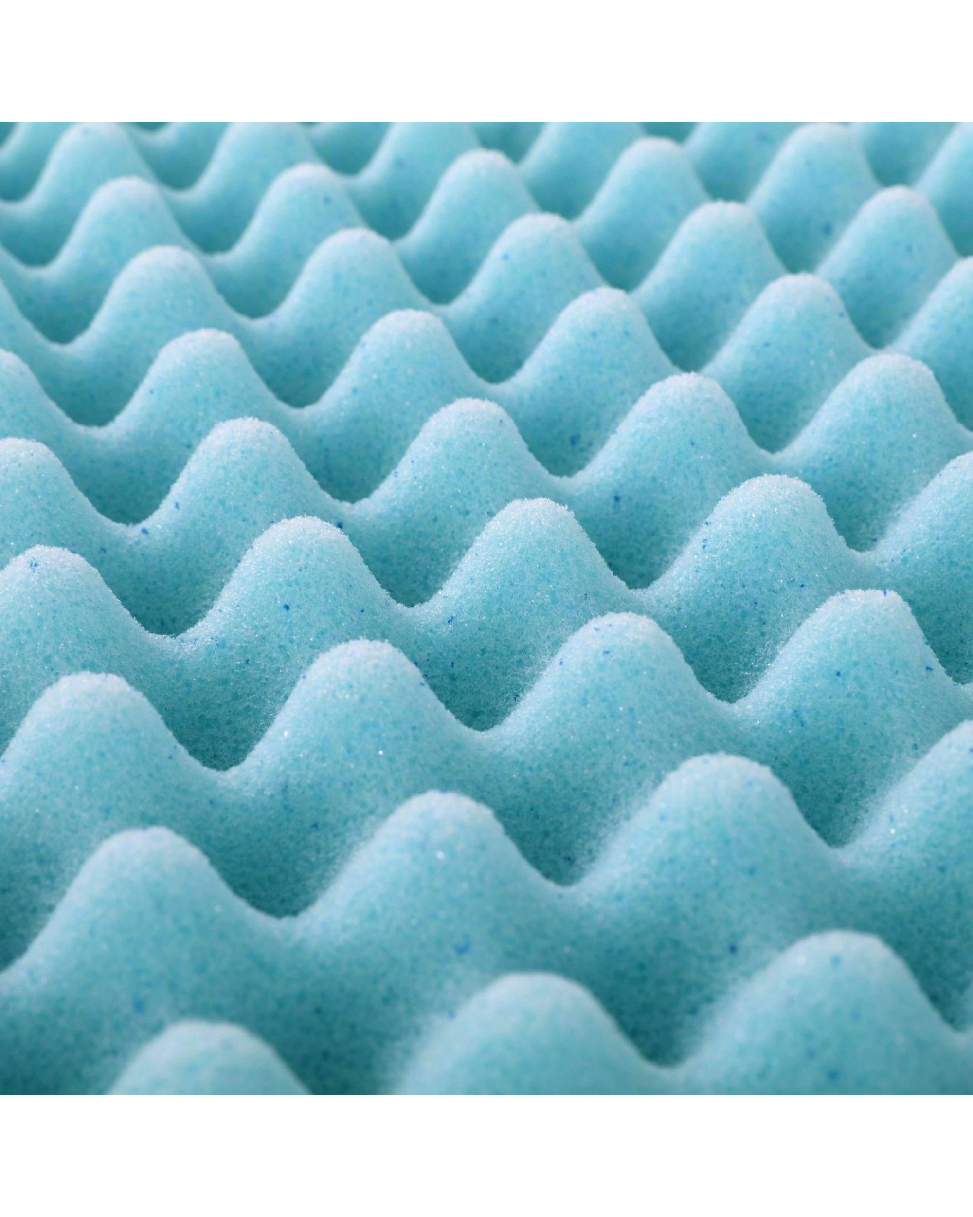 6 Dreamaker Gel Infused Convoluted Memory Foam Underlay - Double Bed - Blue, 6 of 9