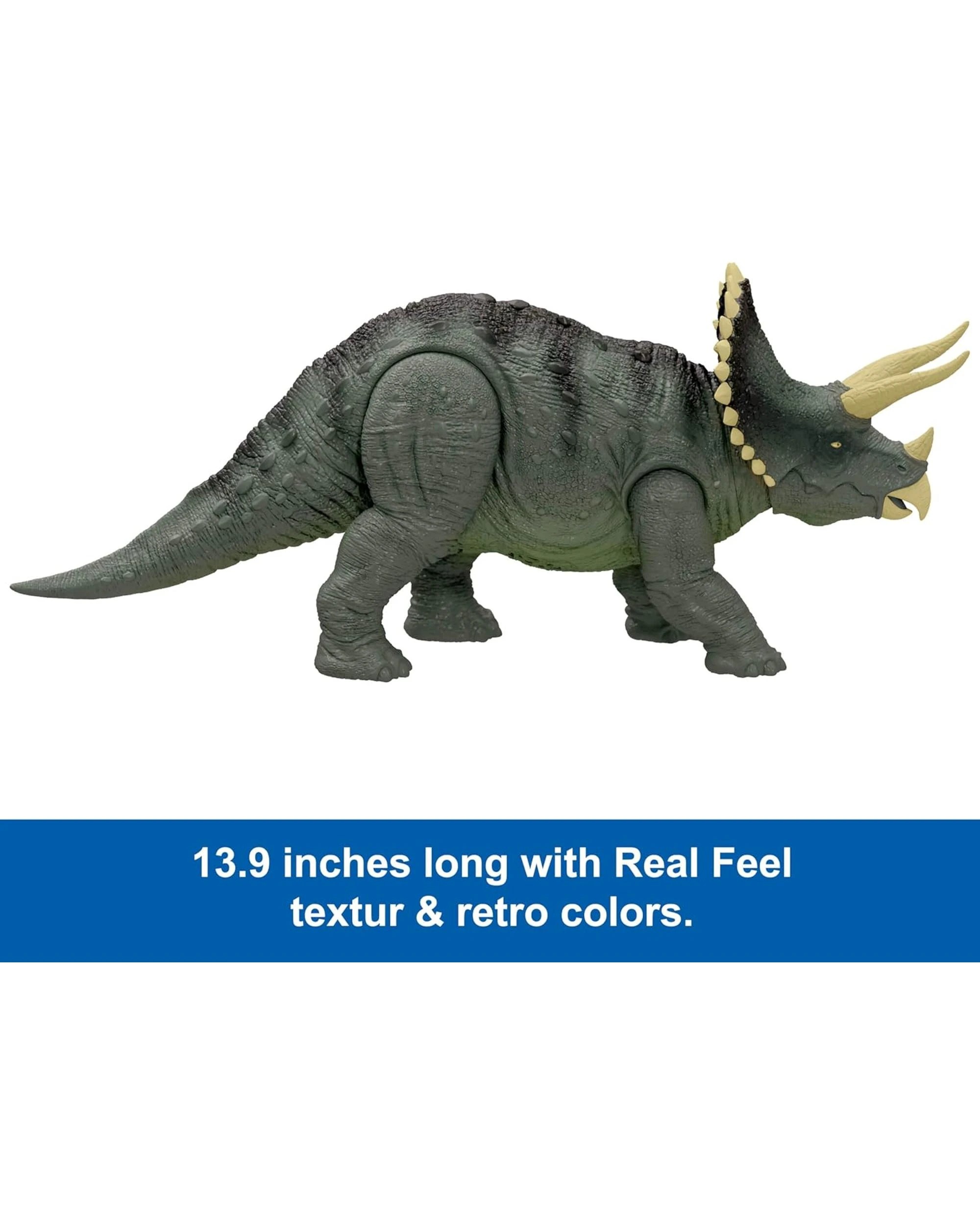 2 Jurassic World Legacy Collection Reimagined Real Feel Triceratops, 2 of 4