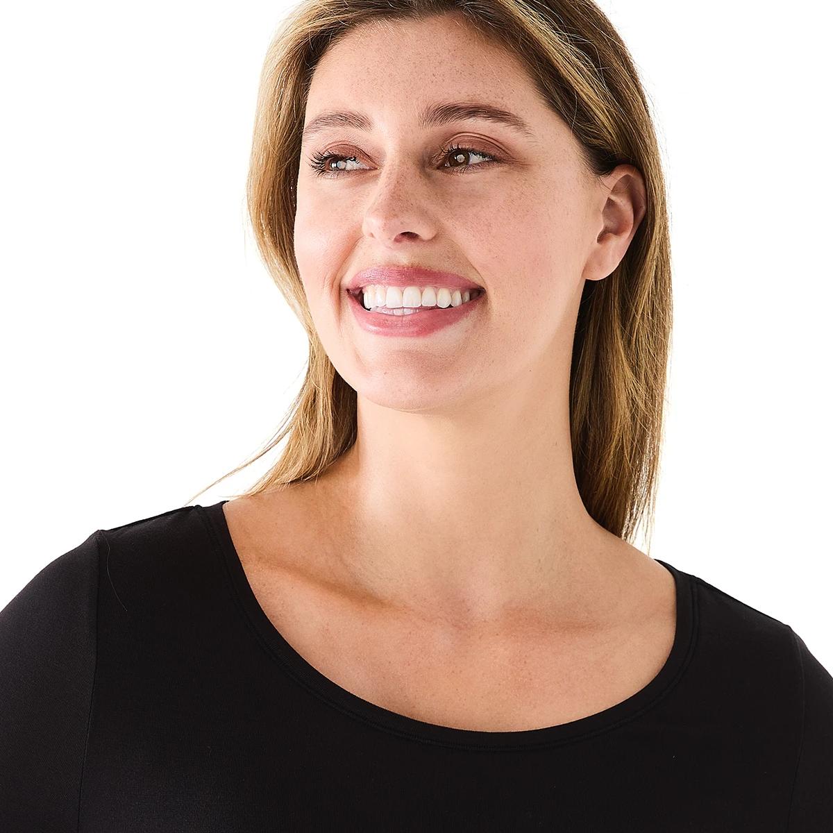 4 Bamboo Long Sleeve Top Black, 4 of 10