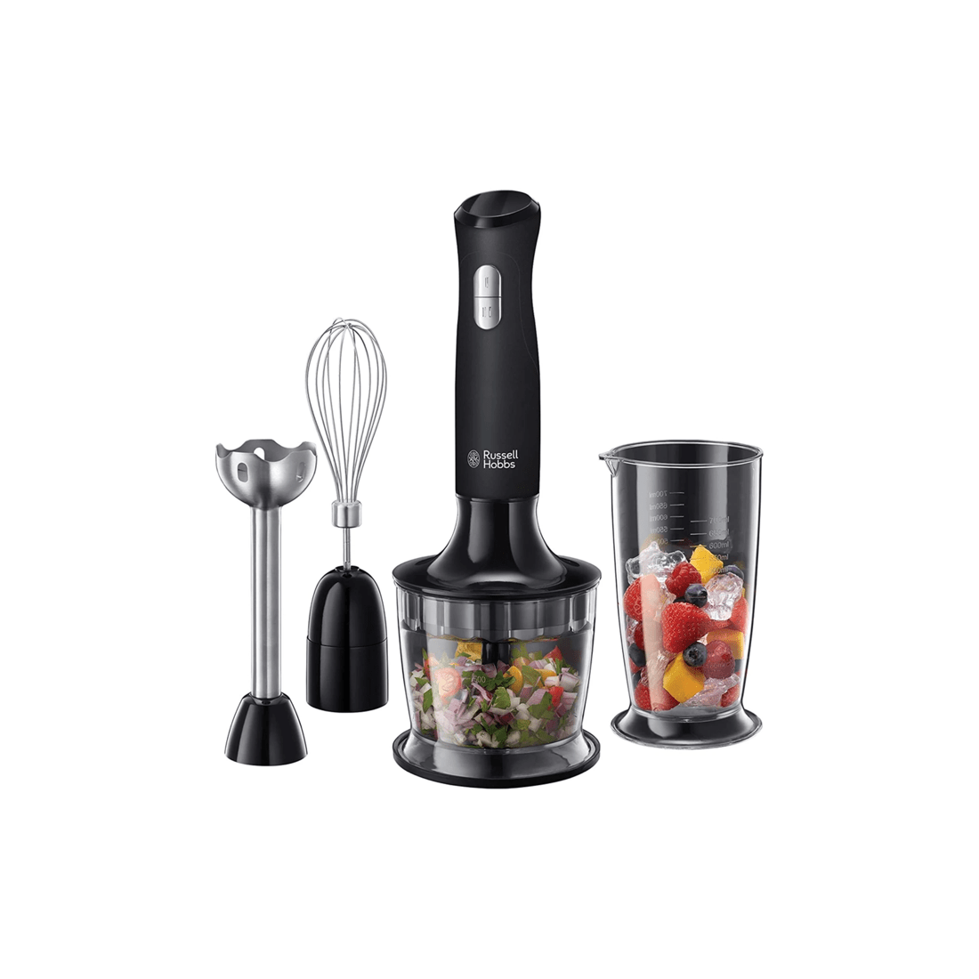 2 Russell Hobbs Rhsm5blk Desire 3-in-1 Hand Blender 500w Mixer/whisk Matte - Black, 2 of 9