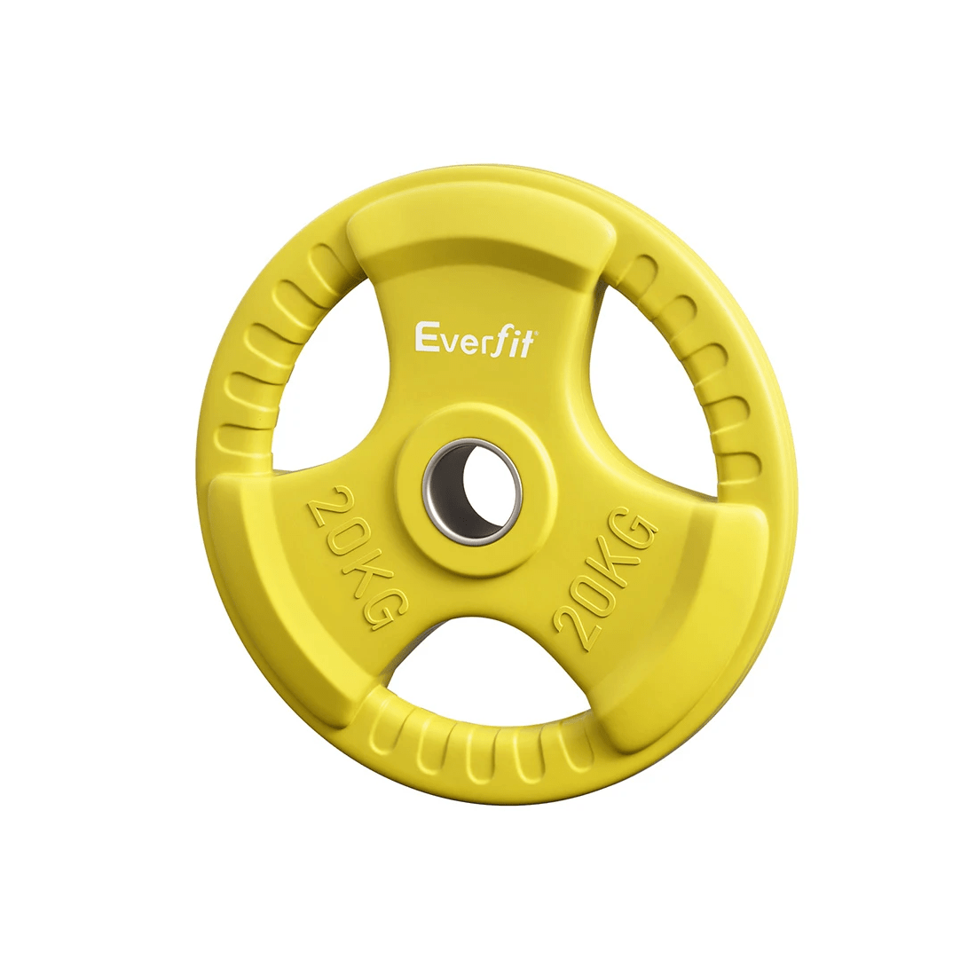 1 Everfit Weight Plates Olympic 20kg Dumbbell - Yellow, 1 of 2