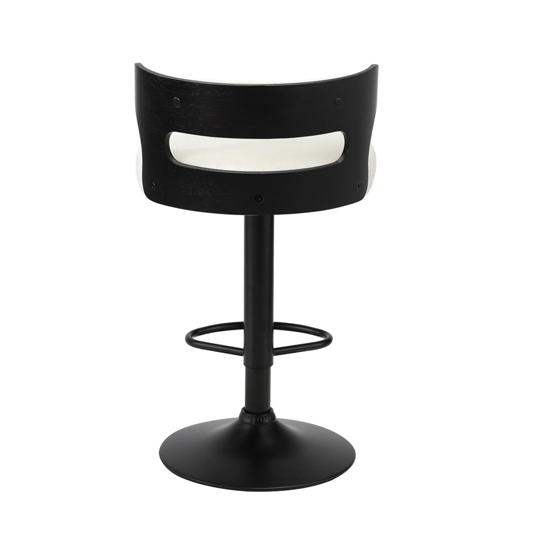 6 Oikiture 4x Bar Stools Kitchen Gas Lift Swivel Chairs Stool Wooden Boucle
 - White, 6 of 9