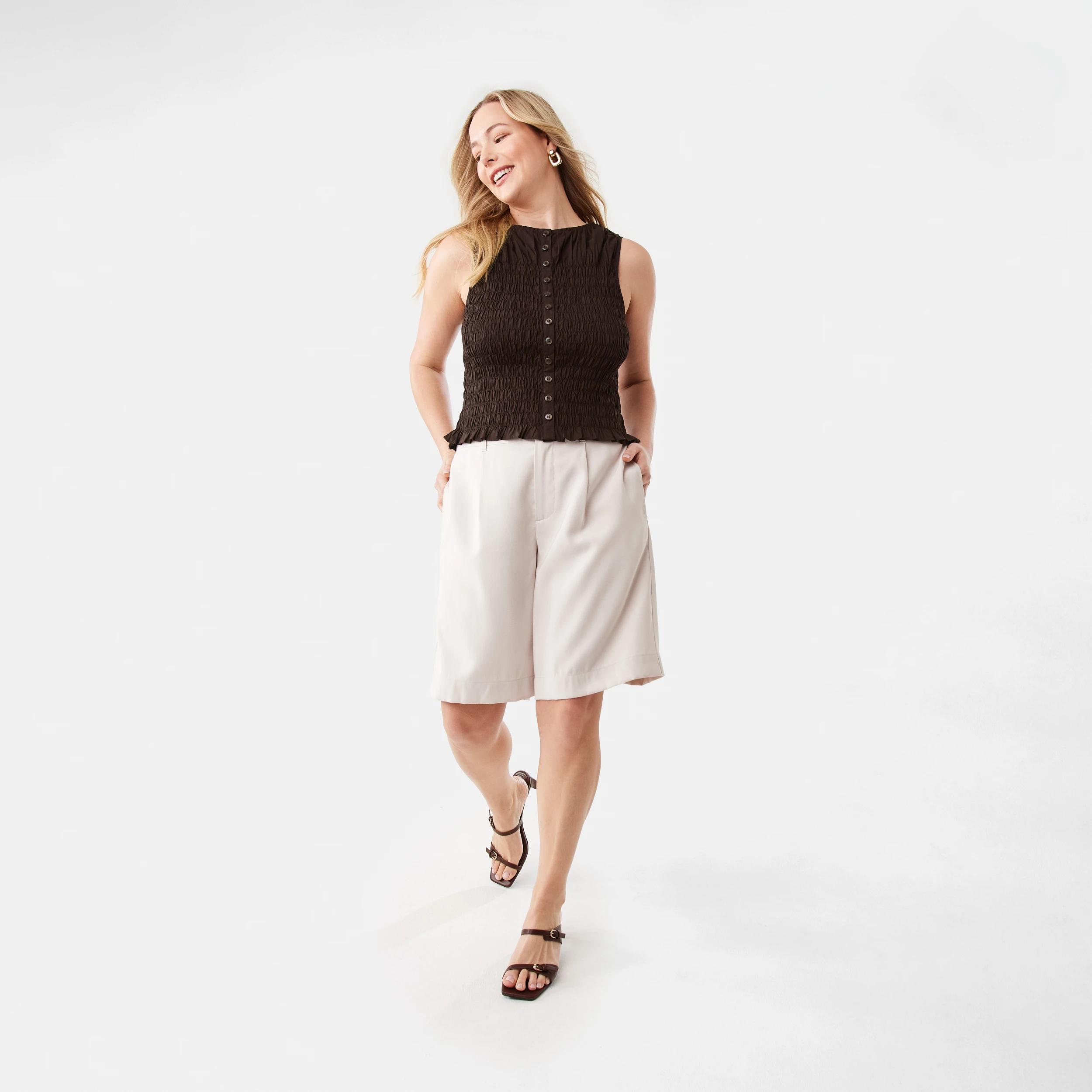 2 Tailored Bermuda Shorts NATURAL BEIGE, 2 of 7